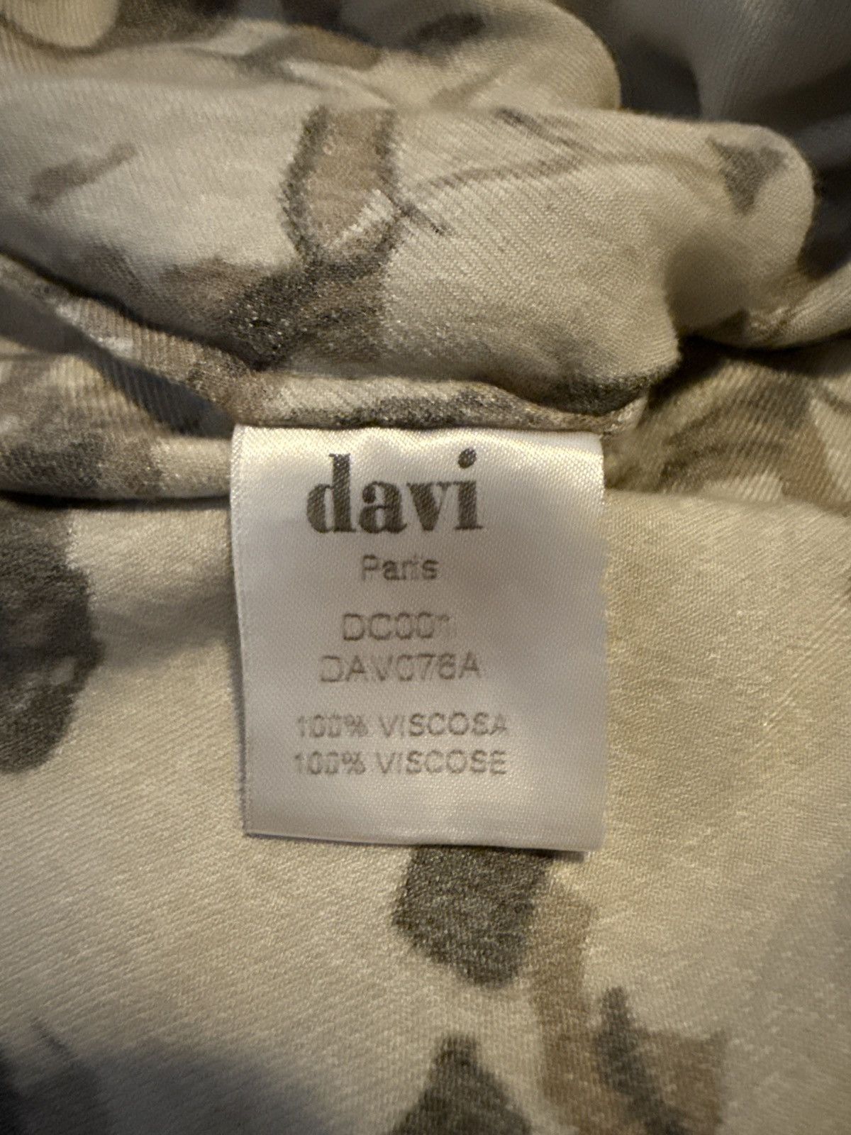 DAVI PARIS Tan Long Sleeve Printed Shirt