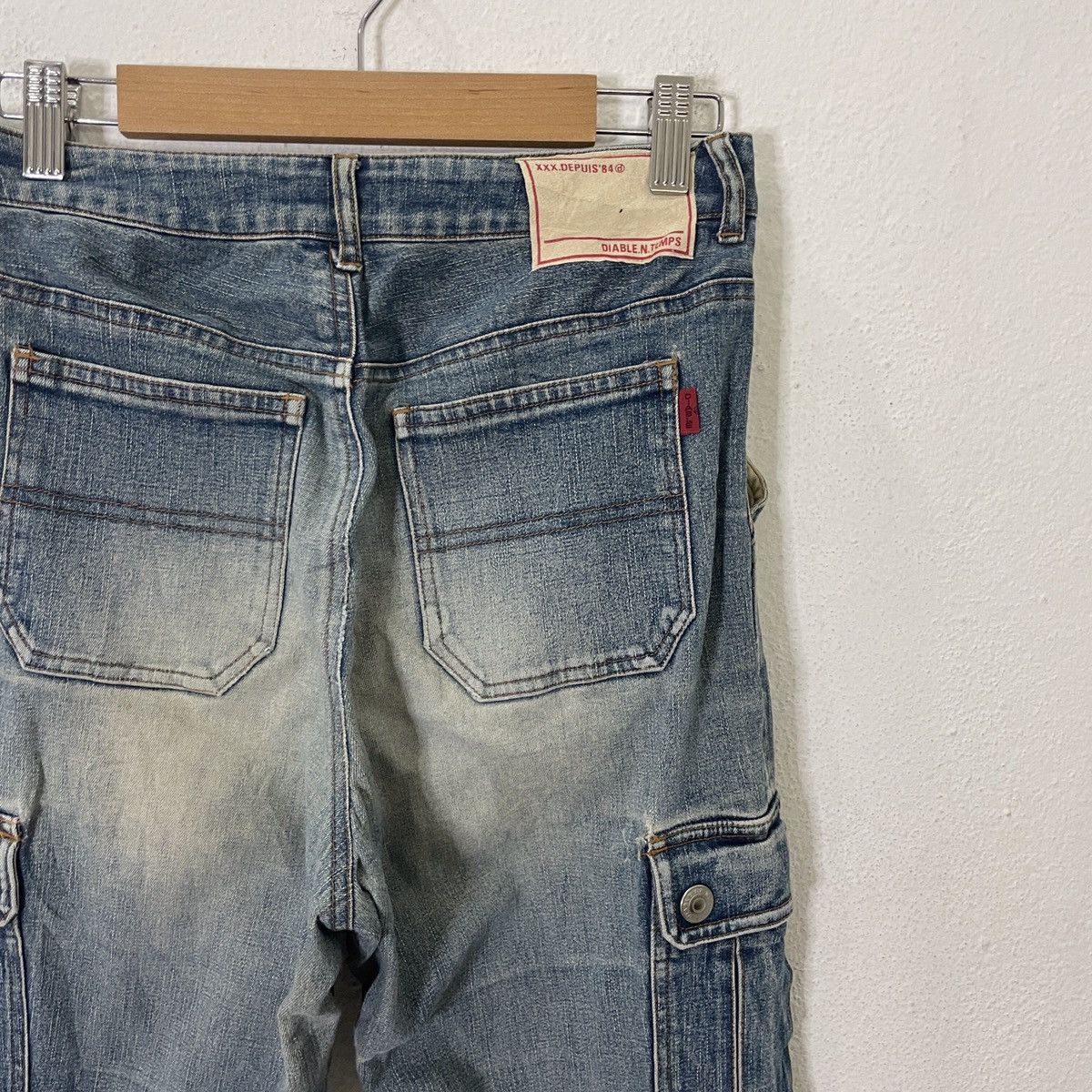Japanese Brand Vintage Diable De Nubile Star Motive Tactical Denim Size 26" / US 2 / IT 38 - 8 Thumbnail