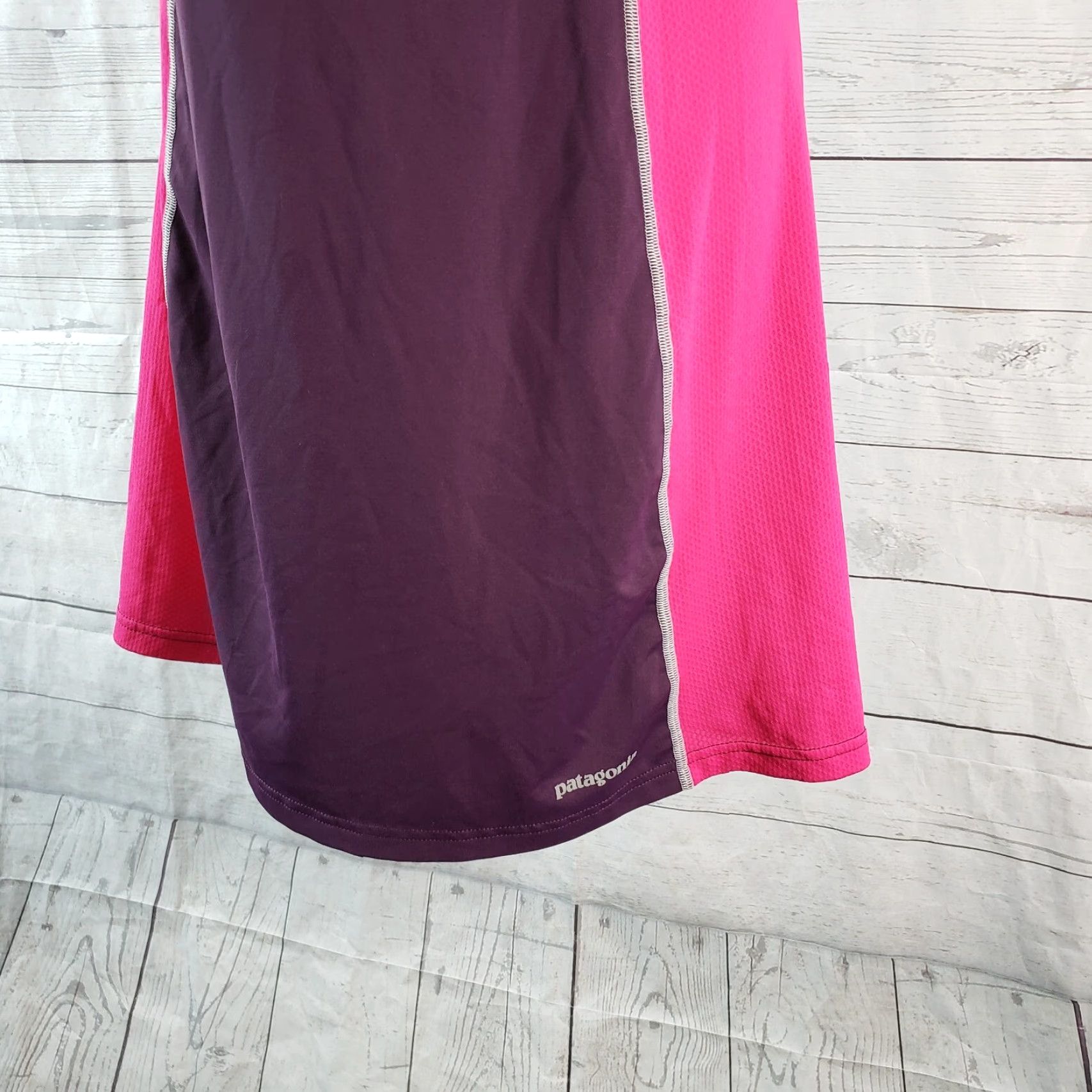 Patagonia Patagonia Womens All Weather Dress Sz S Pink Purple Sleeveless Scoop Neck Racerback A-Line Short Dress Size S / US 4 / IT 40 - 4 Thumbnail