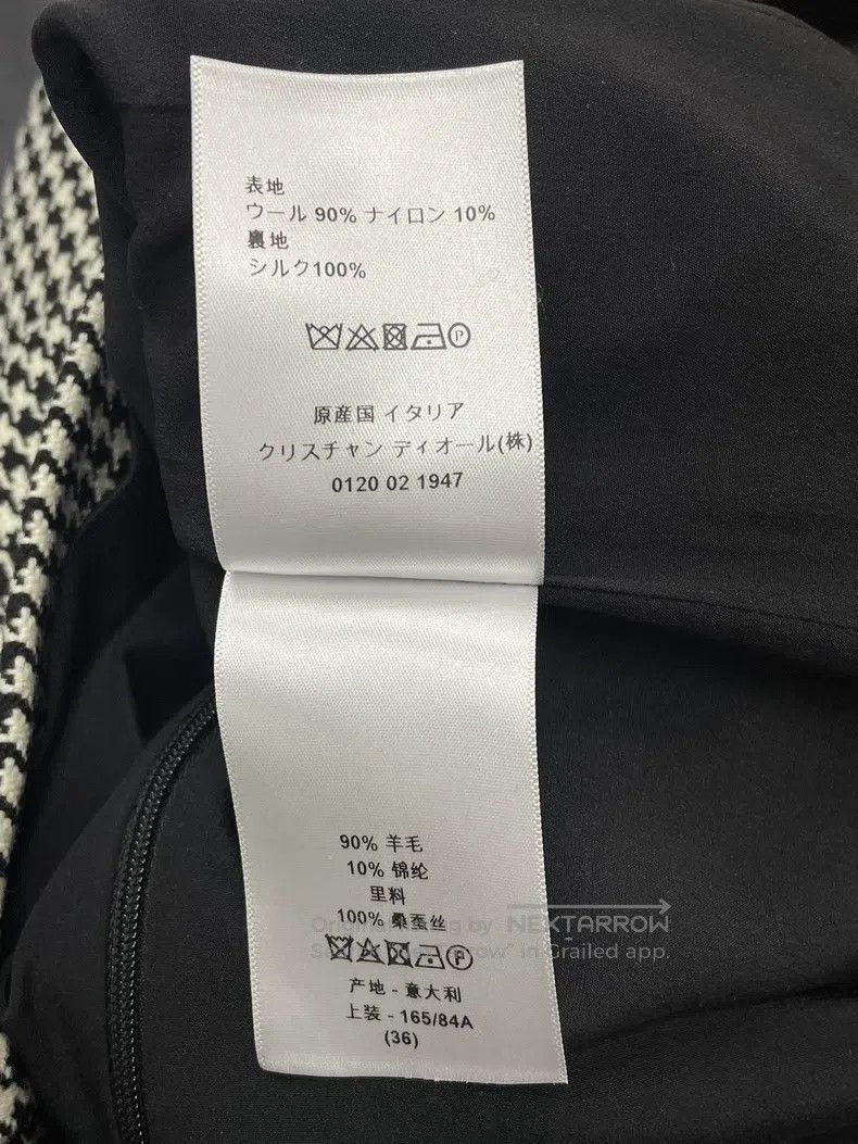 Dior Dior Black and white colour-blocked thousand-bird check sl Size XS / US 0-2 / IT 36-38 - 6 Thumbnail