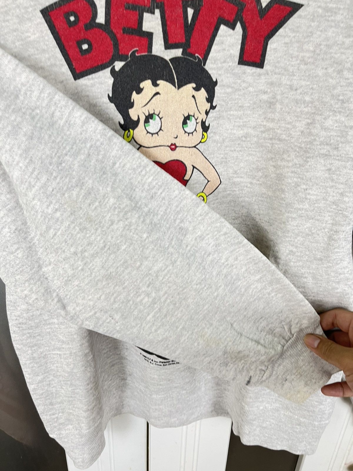 Cartoon Network × Vintage Vintage 90s Betty Boop Mirror Sweatshirt Size US M / EU 48-50 / 2 - 10 Thumbnail