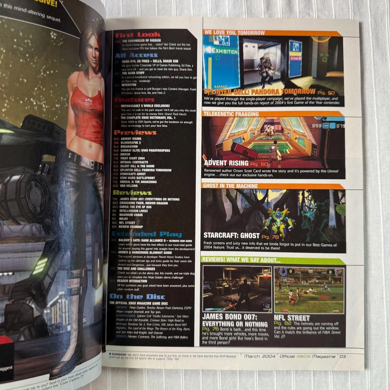 Other VTG Xbox Magazine #29 MAR 2004 MechAssault 2 Exclusive RARE Size ONE SIZE - 10 Thumbnail