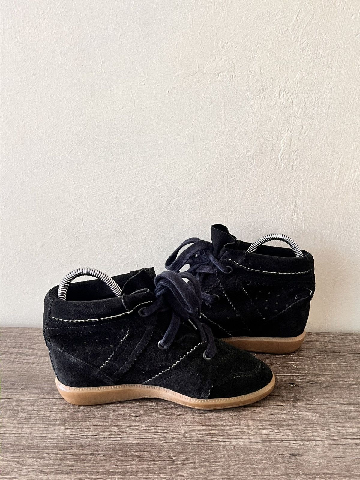 Isabel Marant Etoile Bobby Suede Leather Trainers Size US 9 / IT 39 - 10 Thumbnail
