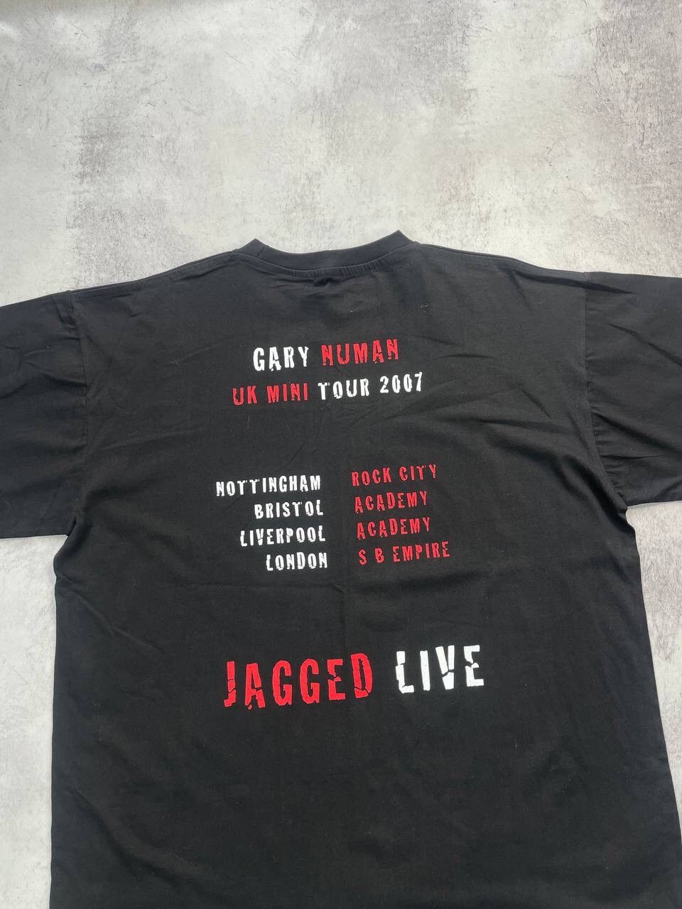 Band Tees × Japanese Brand × Vintage Vintage Gary Numan Jagged Live Tour 2007 Tee T-Shirt Y2K Size US XL / EU 56 / 4 - 4 Thumbnail