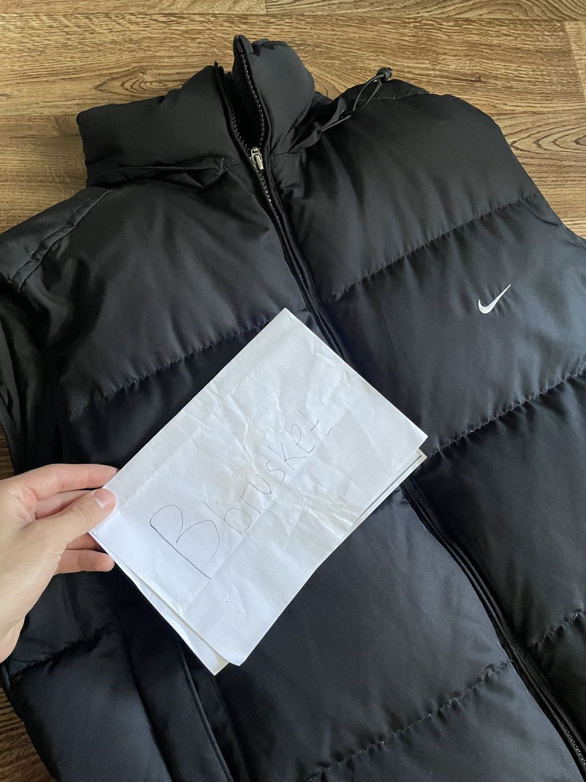 Nike × Vintage Vintage Nike down puffer vest nylon Y2K rare Size US L / EU 52-54 / 3 - 8 Thumbnail
