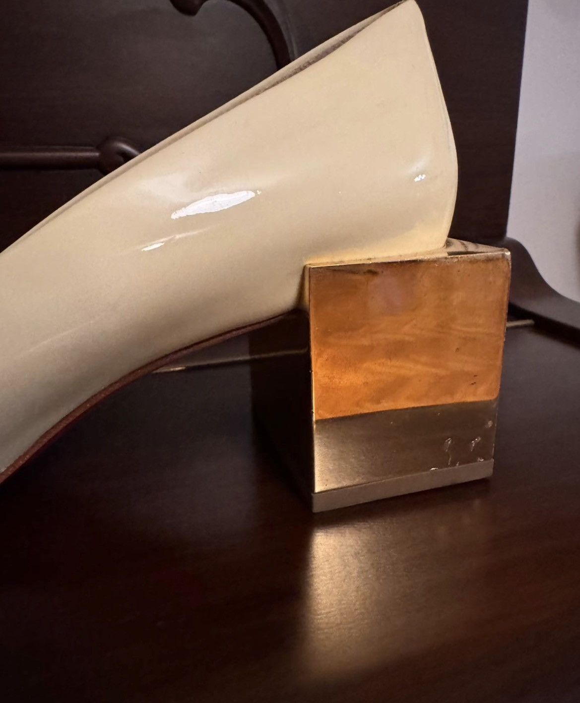 Christian Louboutin Christian Louboutin Cream Patent Mary Jane Pumps Size 38 Size US 8 / IT 38 - 12 Thumbnail