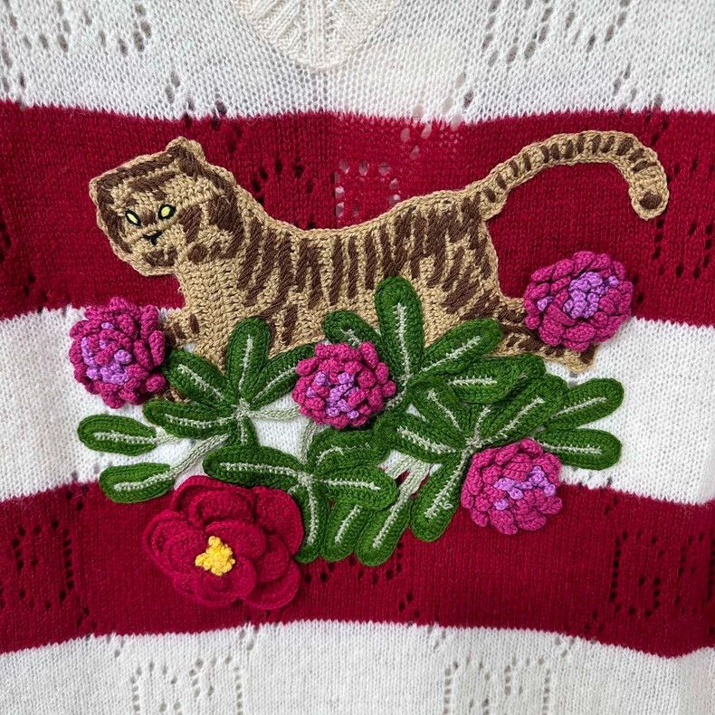 Gucci Gucci Tiger embroidery full-print vest 2502-Nextarrow Size US S / EU 44-46 / 1 - 3 Thumbnail
