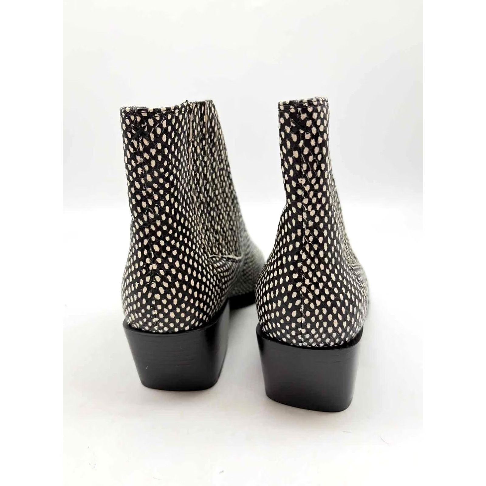 Rag & Bone Rag & Bone Black Ankle Boots Size 39 Leather Mid 2-2.9" XS? Size US 9 / IT 39 - 3 Thumbnail
