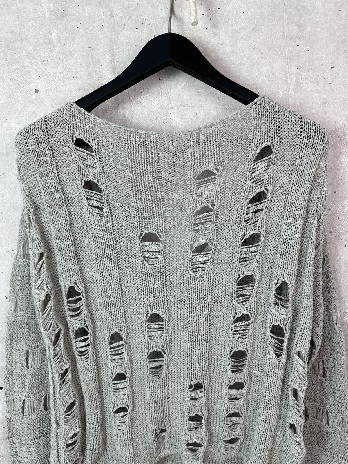 Sarah Pacini Sarah Pacini Made in Italy Knit Distressed Oversized Sweater Size M / US 6-8 / IT 42-44 - 8 Thumbnail
