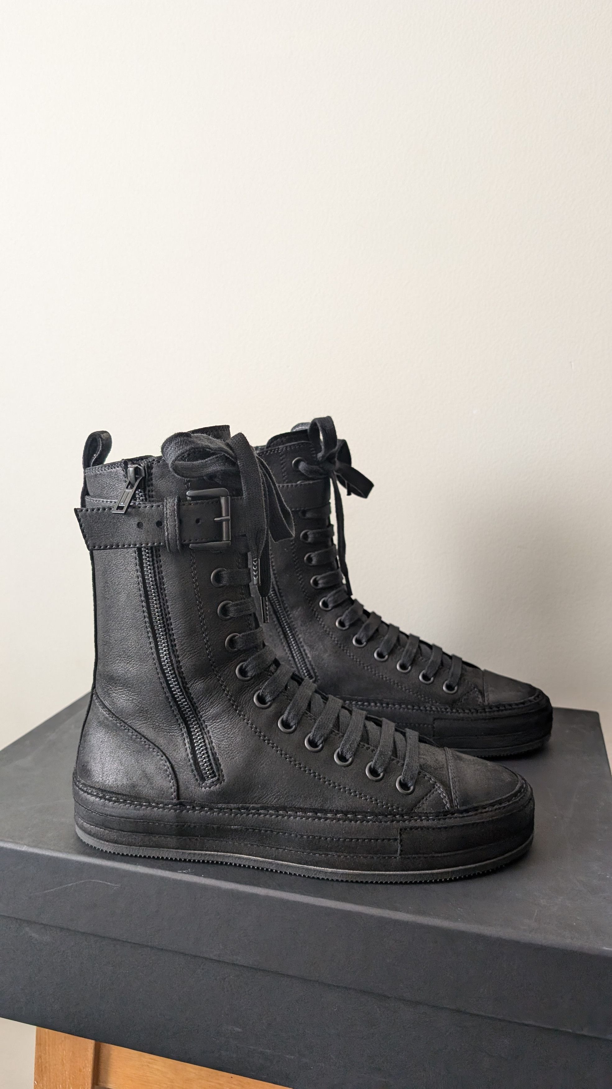 Ann Demeulemeester Ann Demeulemeester High Top Strap Sneaker Boots Size US 9 / IT 39 - 3 Thumbnail