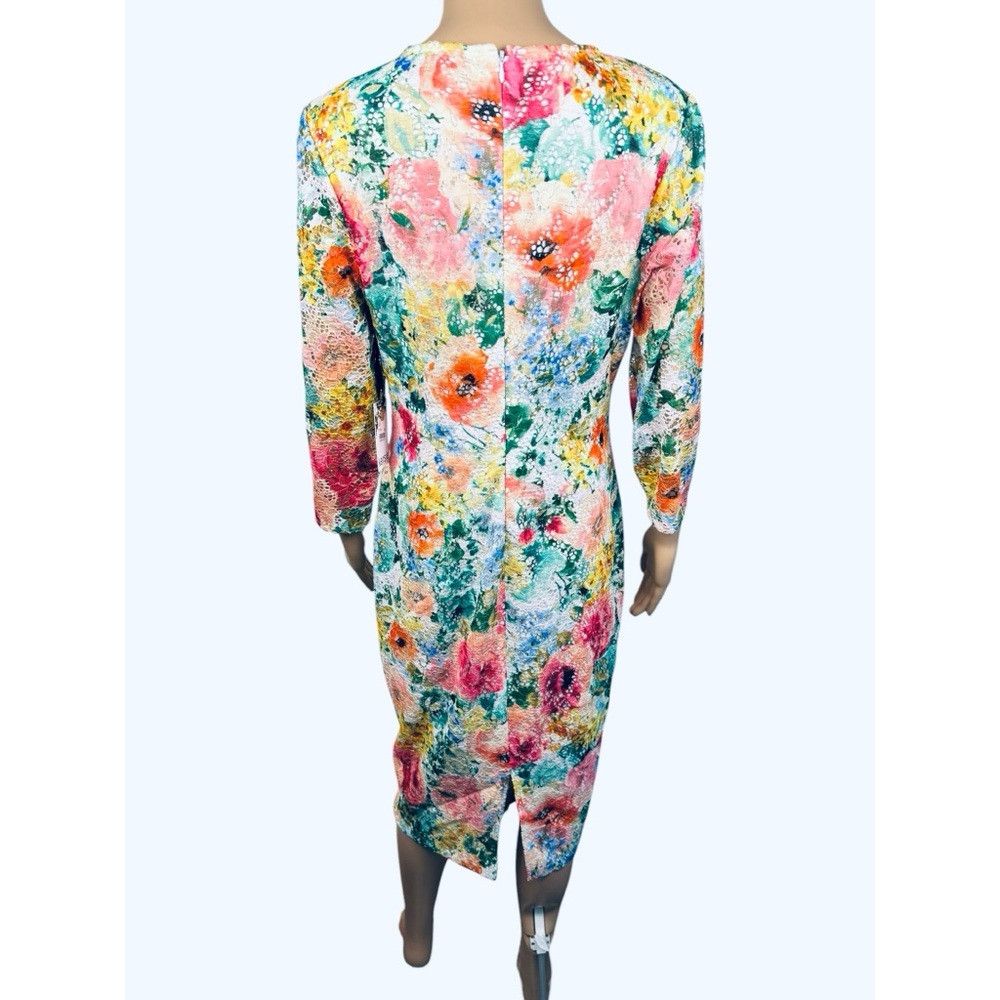 Other NWT New $98 Kensie Floral Shift Lace Dress Size 12 Size XL / US 12-14 / IT 48-50 - 4 Thumbnail