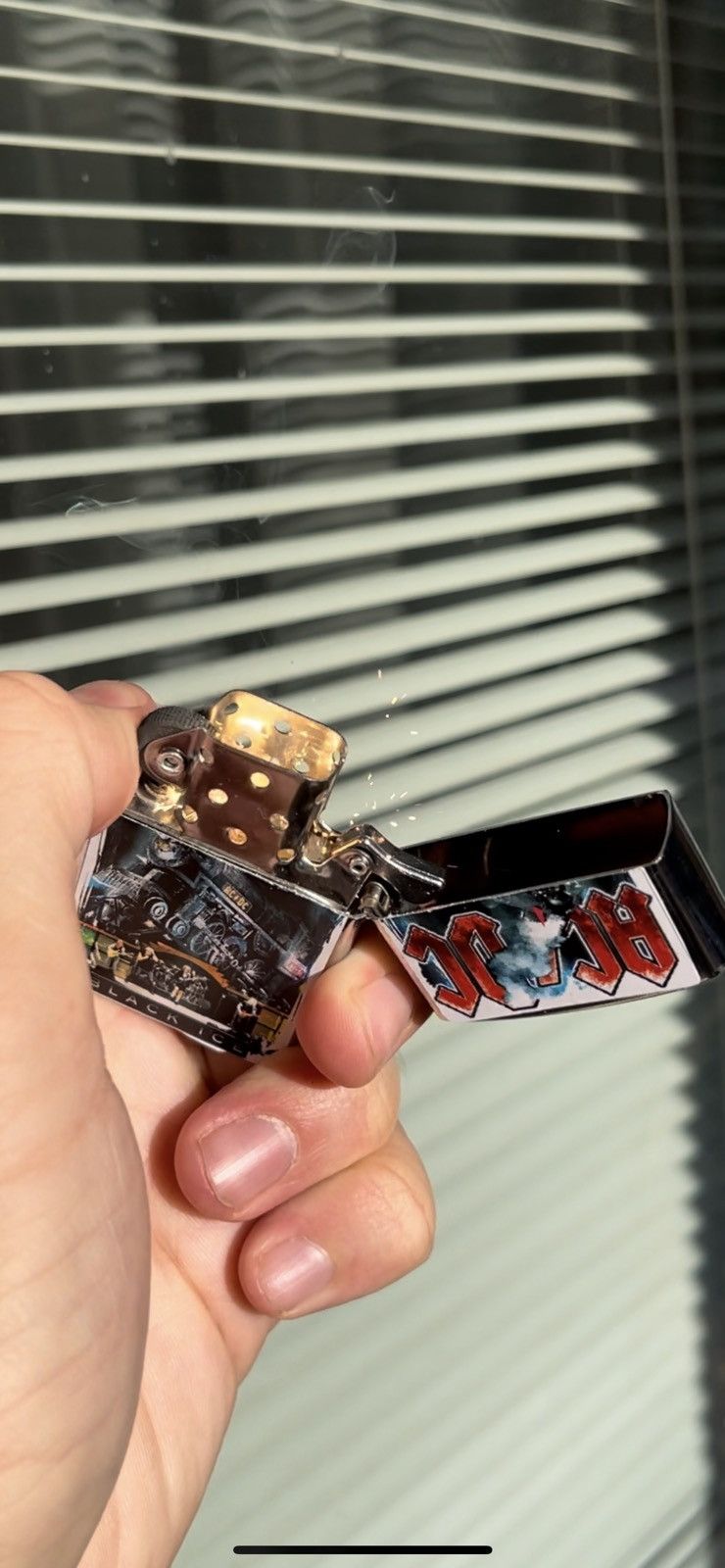 AC/DC × Band Tees AC/DC vintage lighter 00s album black ice hysteric glamour Size ONE SIZE - 4 Thumbnail