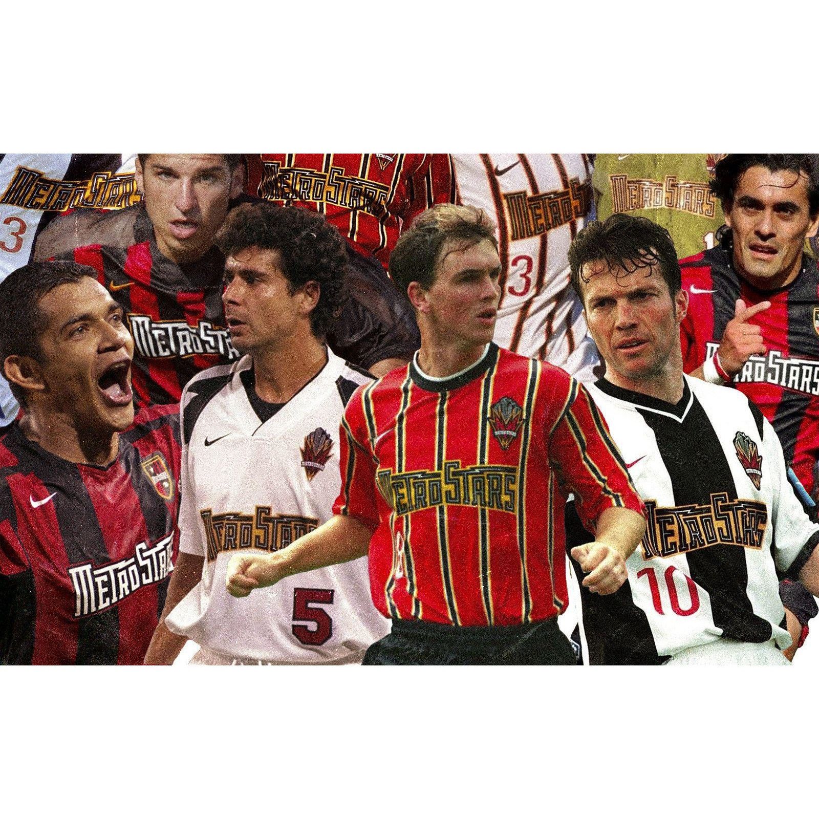 Nike × Starter NY/NJ MetroStars 90s "shirsey" XL jersey blk MLS soccer vtg Size US XL / EU 56 / 4 - 4 Thumbnail