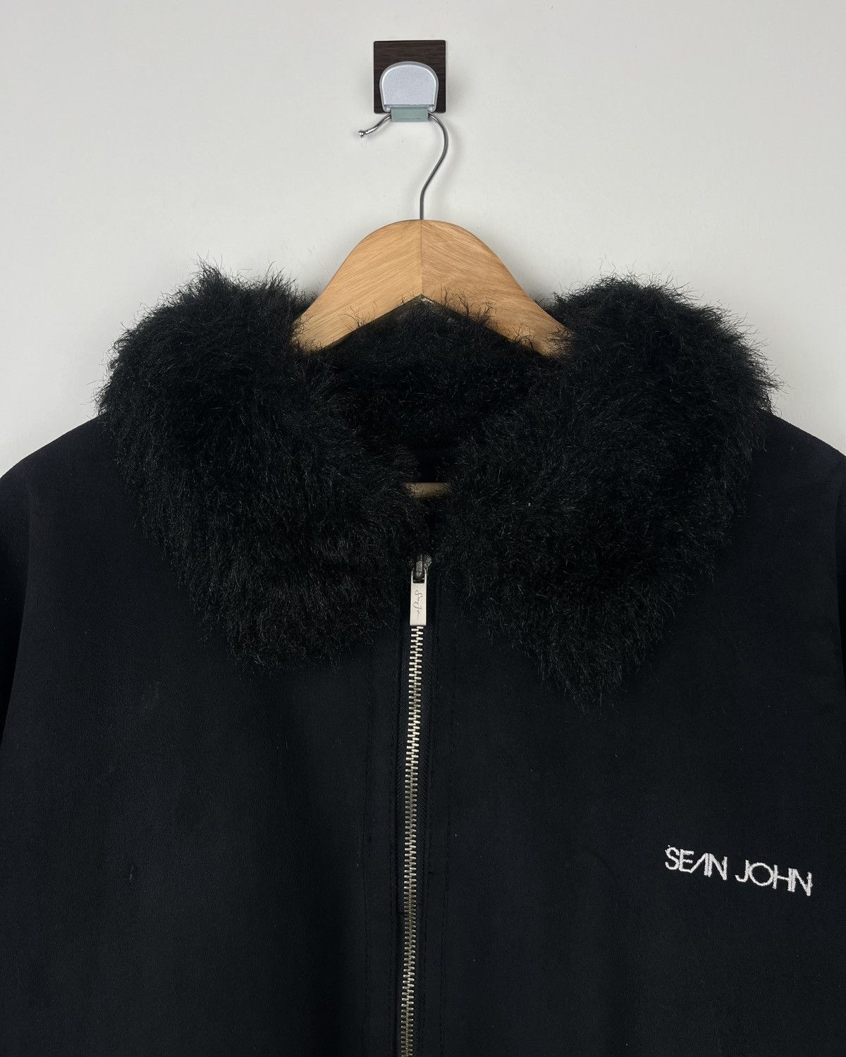 Sean John Vintage Y2K Sean John Faux Shearling Flight Jacket Size US L / EU 52-54 / 3 - 2 Thumbnail