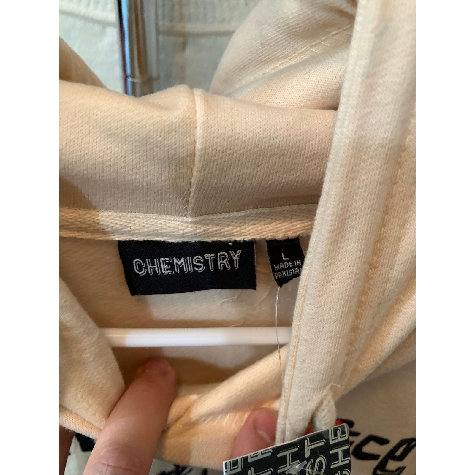 Chemistry Chemistry Poetic Justice Hoodie Jacket Adult Large Cream Size US L / EU 52-54 / 3 - 3 Thumbnail