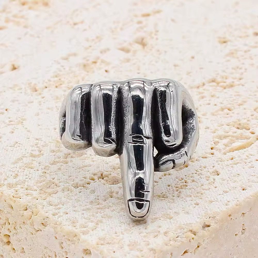 Japanese Brand × Jewelry Middle Finger Up Ring Size ONE SIZE - 3 Thumbnail