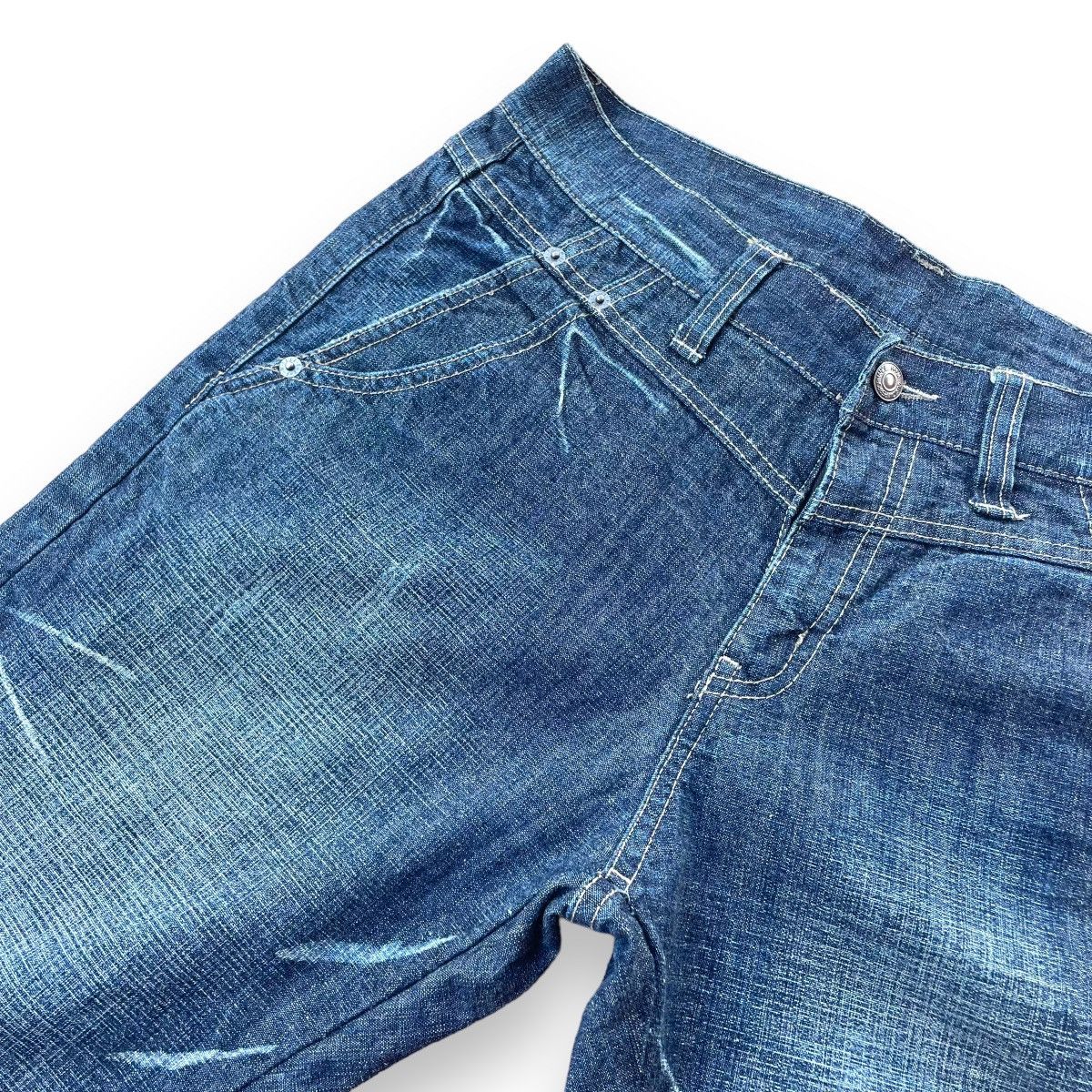 If Six Was Nine × Le Grande Bleu (L.G.B.) × PPFM 🇯🇵 PPFM DOUBLE POCKET STONE WASHED DENIM PANTS Size US 32 / EU 48 - 6 Thumbnail