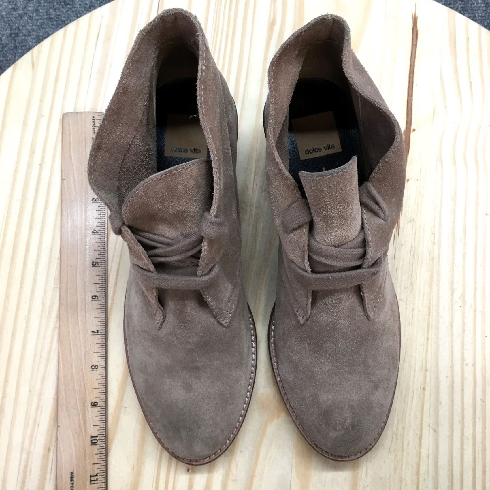 Dolce Vita Dolce Vita Boots Womens 9 Casual Lace Up Ankle Bootie Brown Suede Block Heels Boots Brown Suede Block Heels Womens 9 Size US 9 / IT 39 - 5 Thumbnail