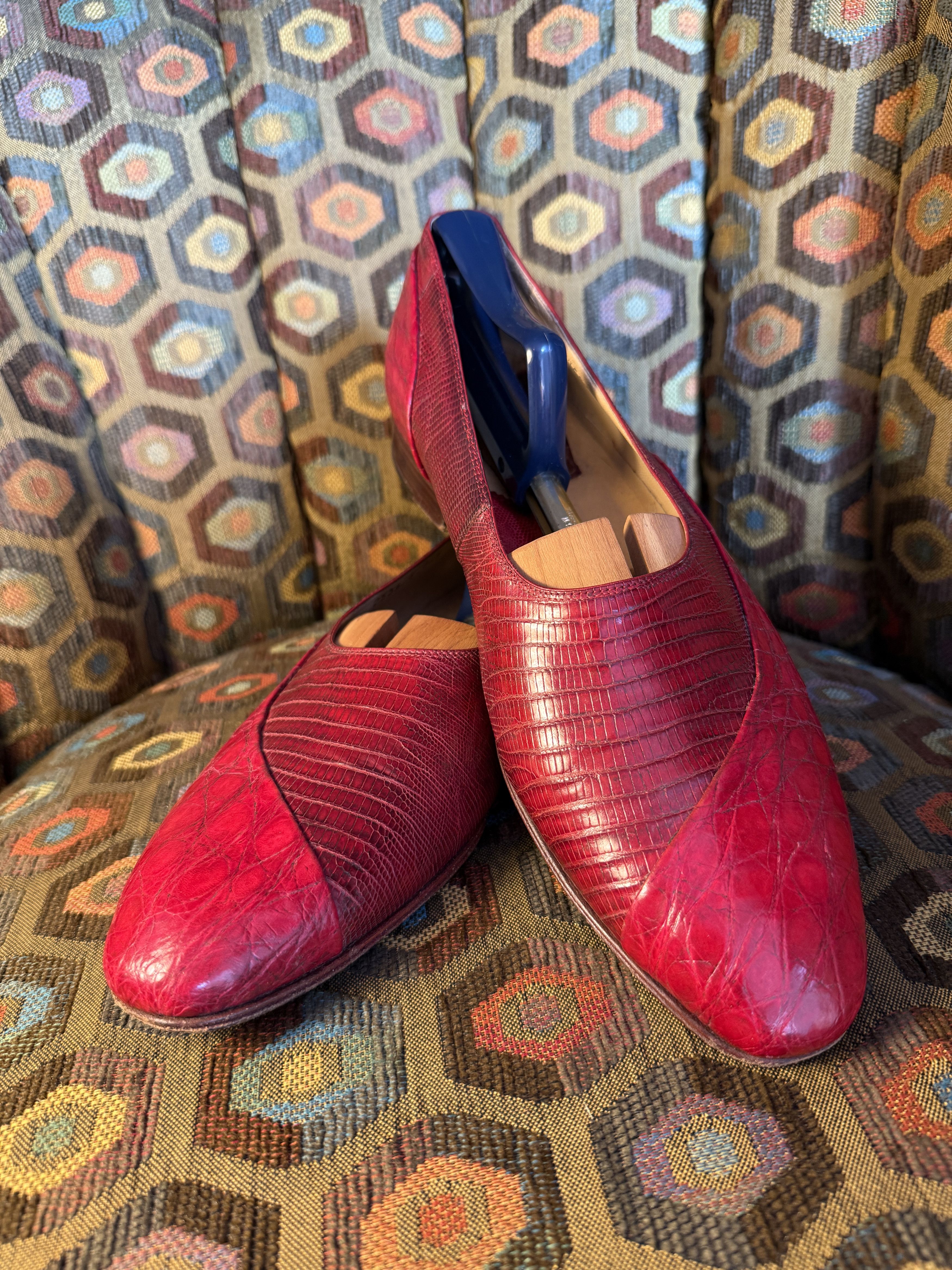 Mauri Mauri genuine alligator Venetian loafers + box/trees Size US 9.5 / EU 42-43 - 1 Thumbnail