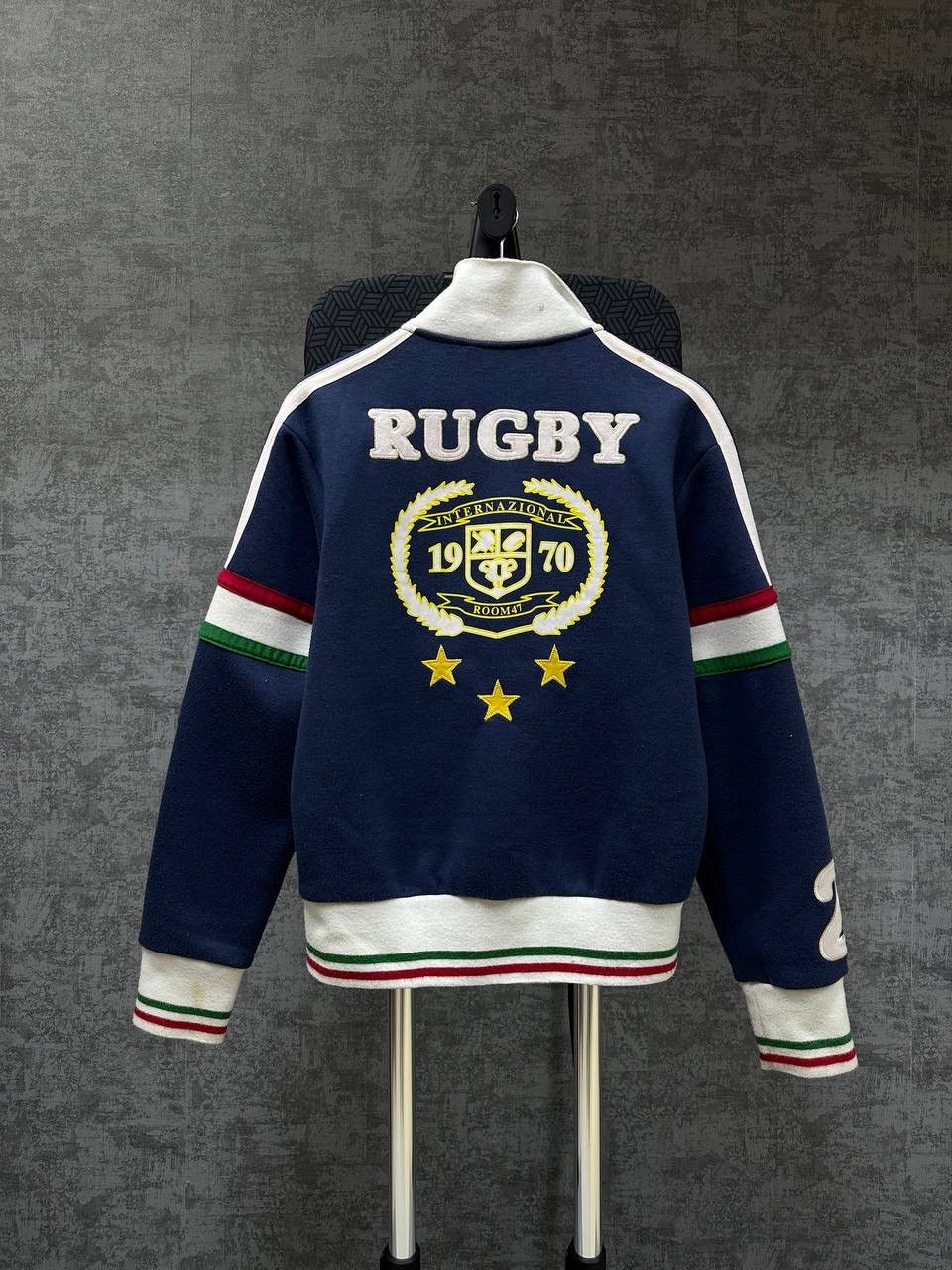Japanese Brand × Vintage Vintage Italia Rugby Polo Ralph Lauren Style Zip Hoodie Size US S / EU 44-46 / 1 - 12 Thumbnail