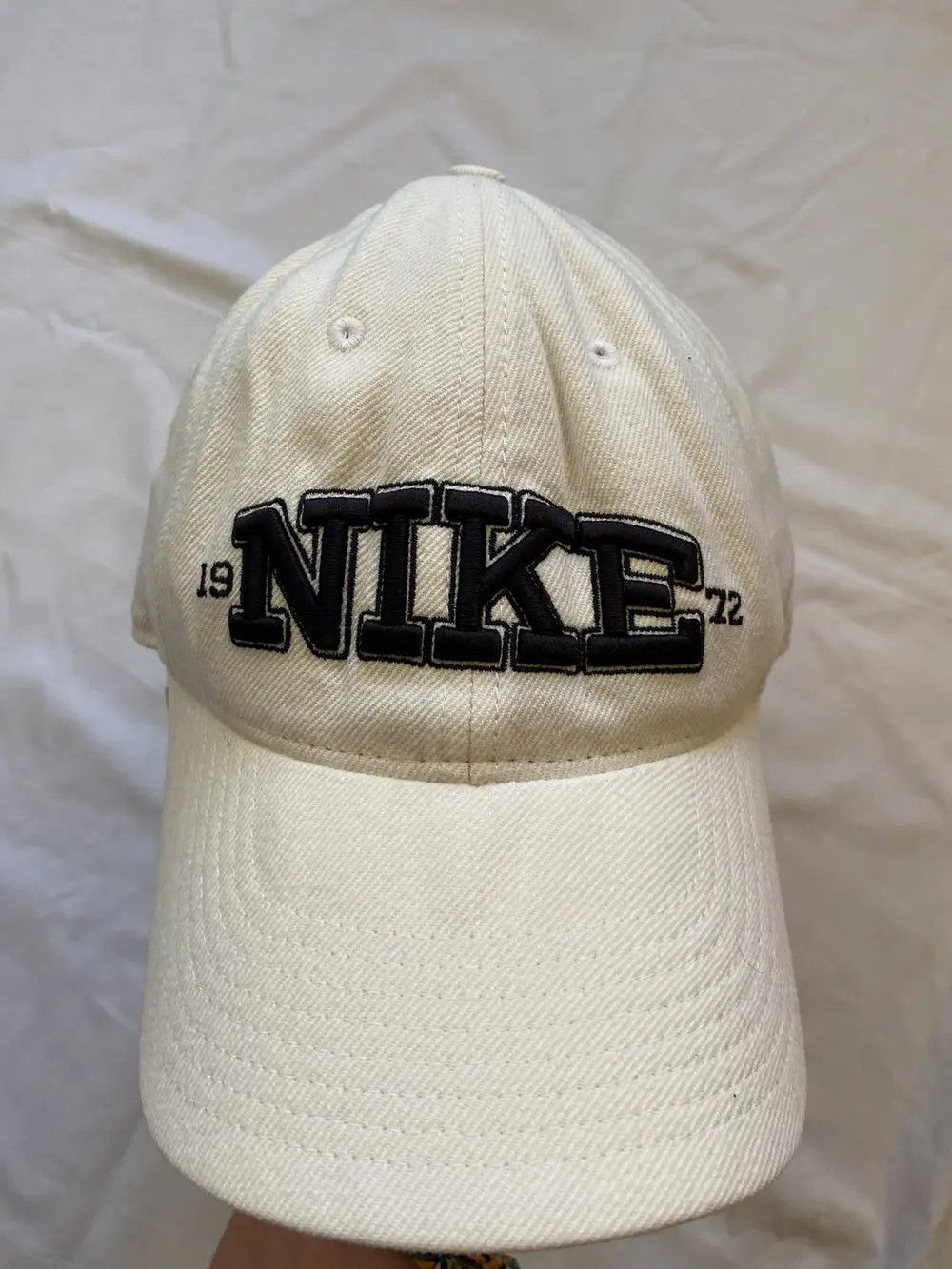 Nike 🦍VINTAGE 90’S Y2K 1972 NIKE BIG LOGO DRILL CAP HAT SWOOSH Size ONE SIZE - 9 Thumbnail