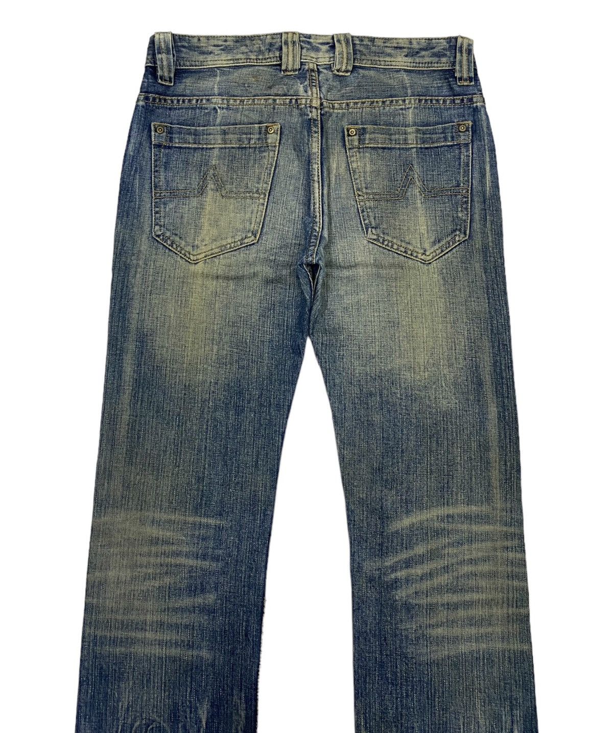 Hysteric Glamour × Le Grande Bleu (L.G.B.) × Tornado Mart 🔥RATTLE TRAP LIGHTENING DISTRESS DENIM JEANS Size US 32 / EU 48 - 4 Thumbnail