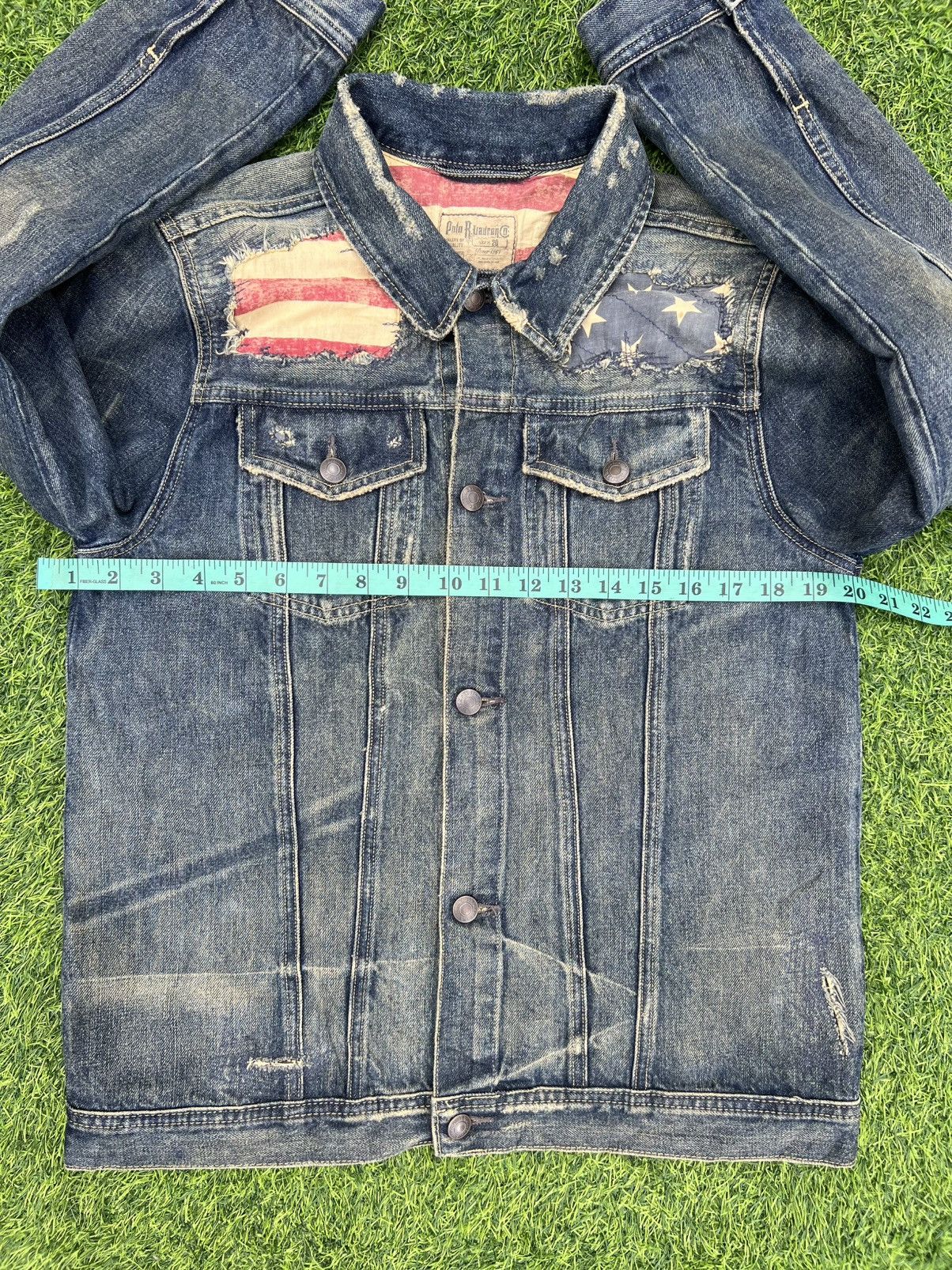Polo Ralph Lauren Polo Ralph Lauren Distressed American 🇺🇸 Denim Trucker Jacket Size US M / EU 48-50 / 2 - 18 Thumbnail