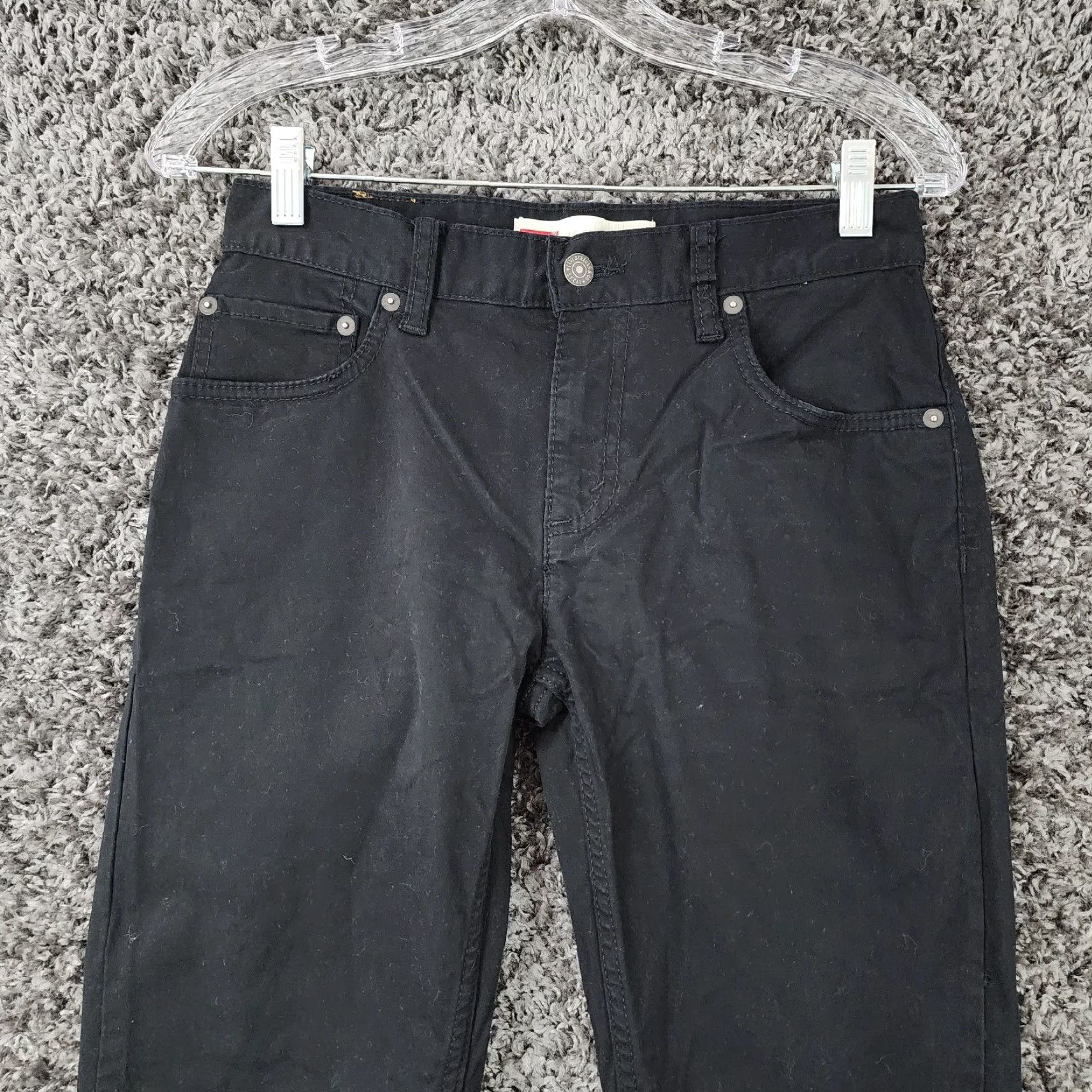 Levi's Levi 511 Womens Slim Straight Black Pants Size 16 Size 38" / US 16 / IT 52 - 2 Thumbnail