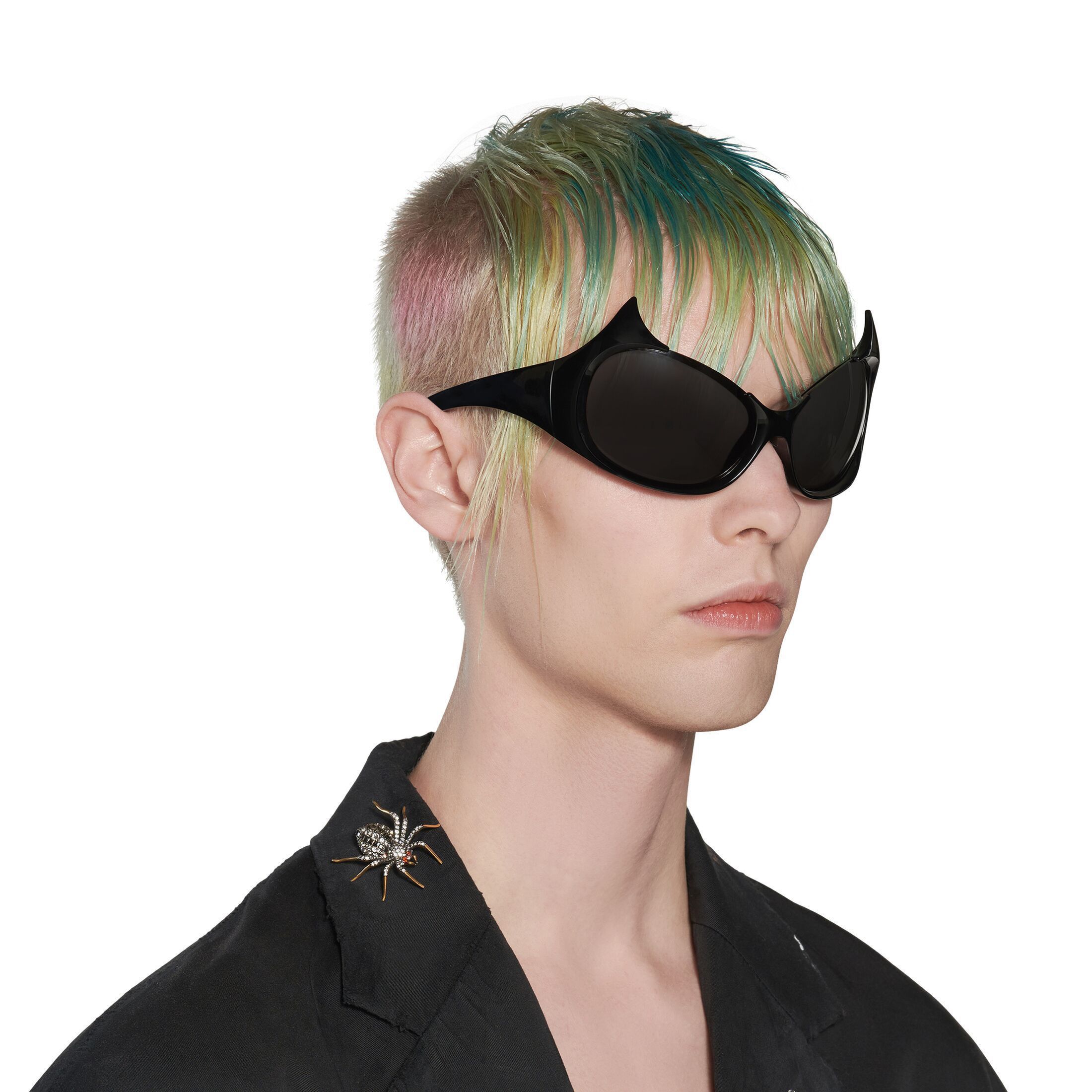 Balenciaga o1s1wg110126 Size: OS / Gotham Cat Sunglasses in Black Size ONE SIZE - 5 Thumbnail