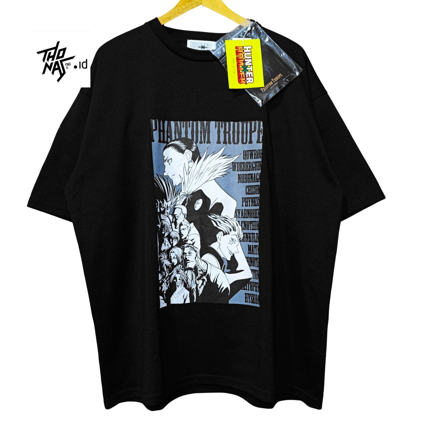 image of Anima x Vintage Hunter X Hunter Phantom Troupe Anime in Black, Men's (Size 2XL)