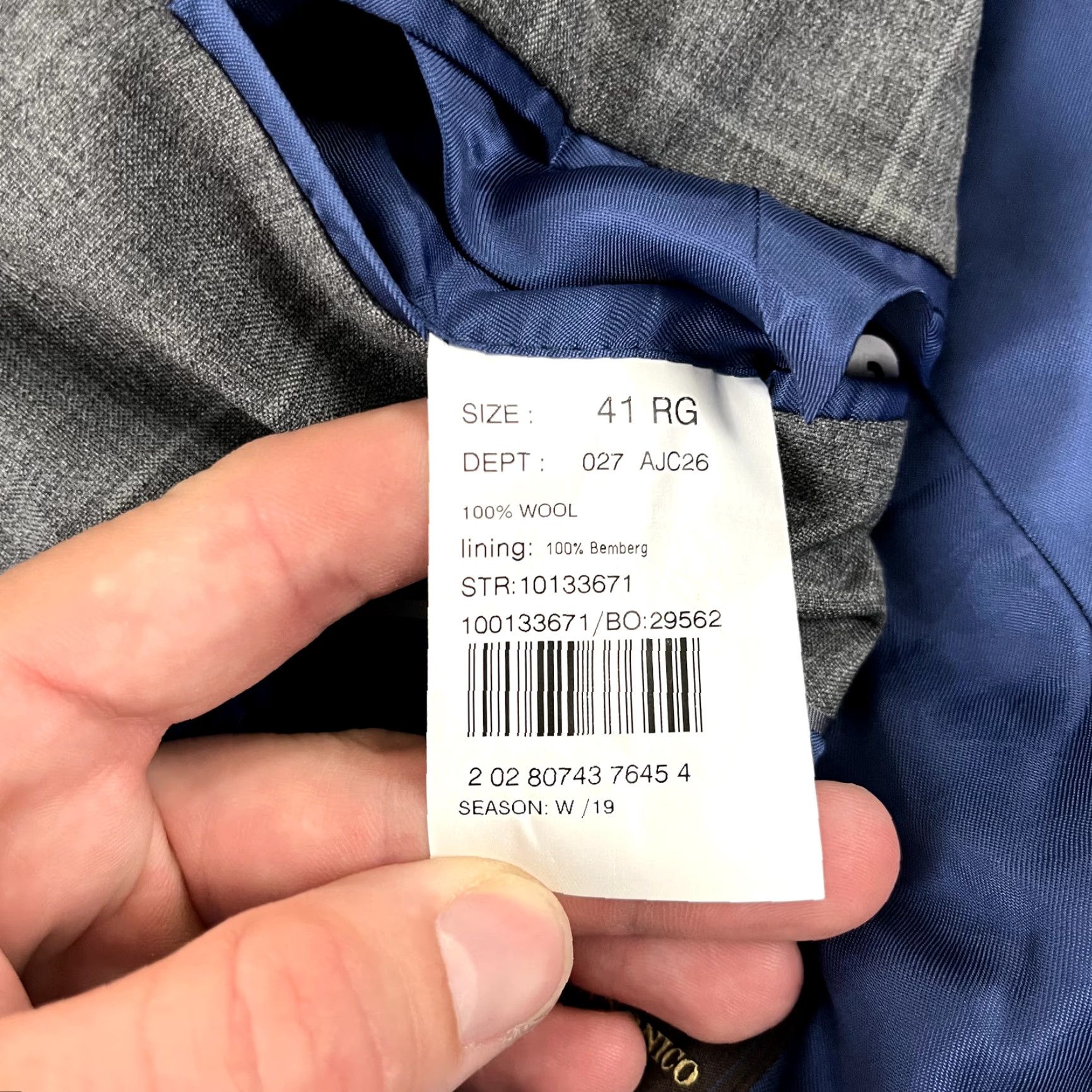 Brooks Brothers BROOKS BROTHERS Blazer Men 41R Gray Plaid Wool 2 Button Jacket Single-Breasted Regular Size 42R - 4 Thumbnail