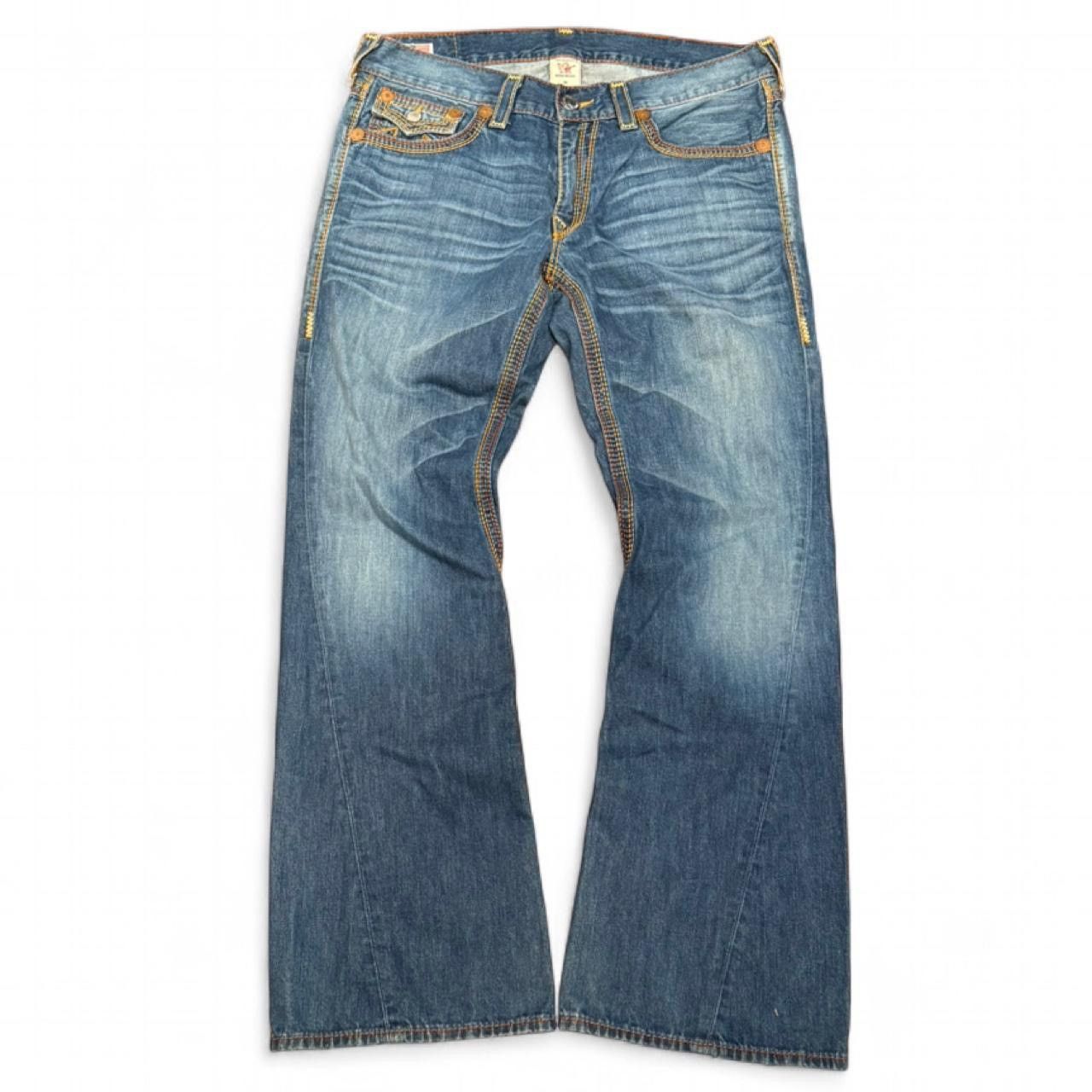 メンズ TRUE RELIGION PATCH BIG T Flare Jeans
