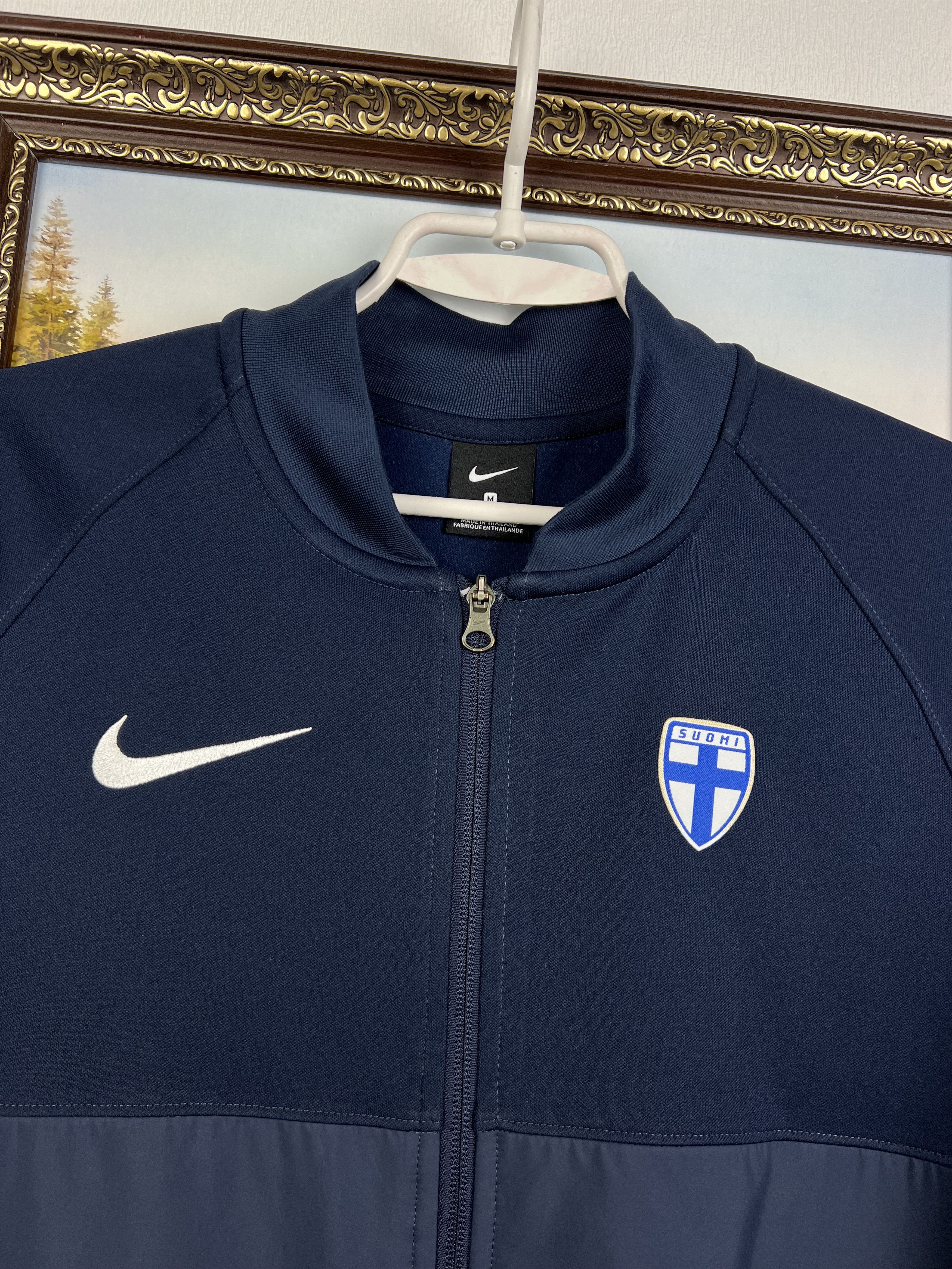 Nike Nike Finland Football Jacket Soccer Track Top National Rare Size US M / EU 48-50 / 2 - 3 Thumbnail