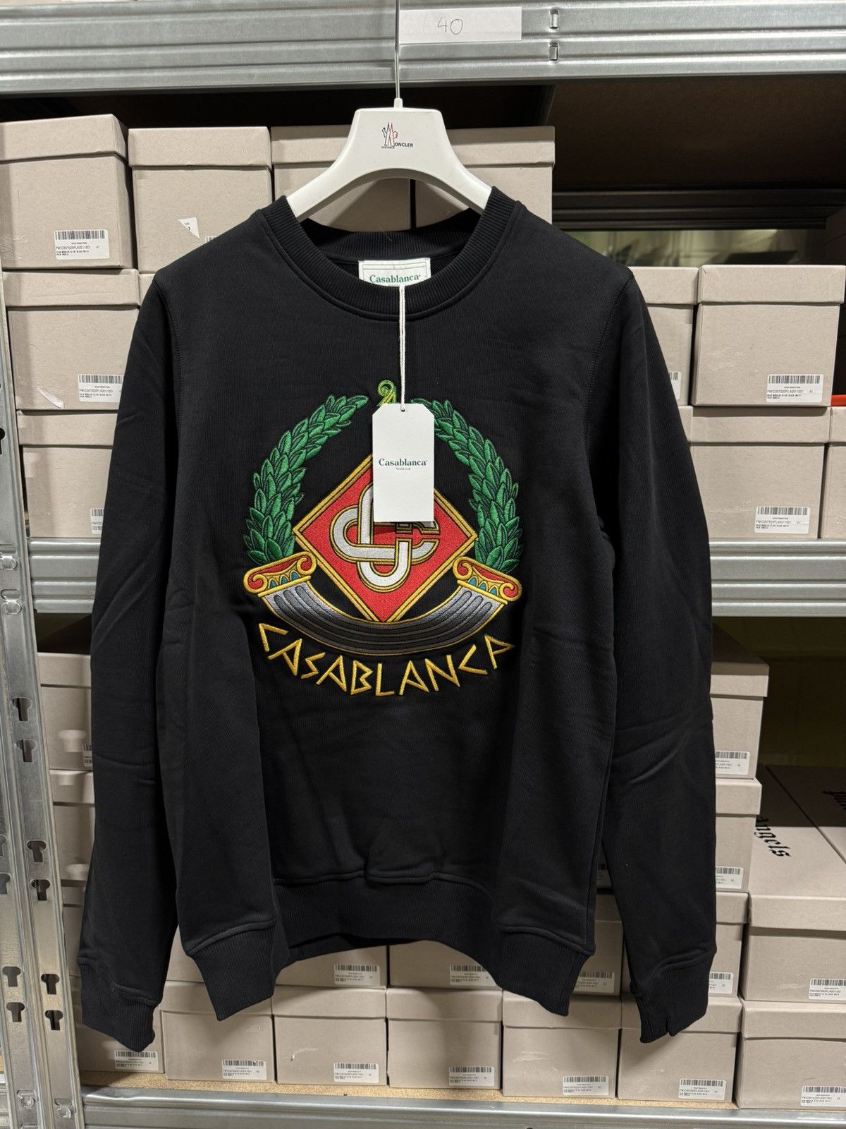 Casablanca Casablanca Crest Logo Embroidery Sweatshirt NEW 650$ Size US L / EU 52-54 / 3 - 1 Thumbnail