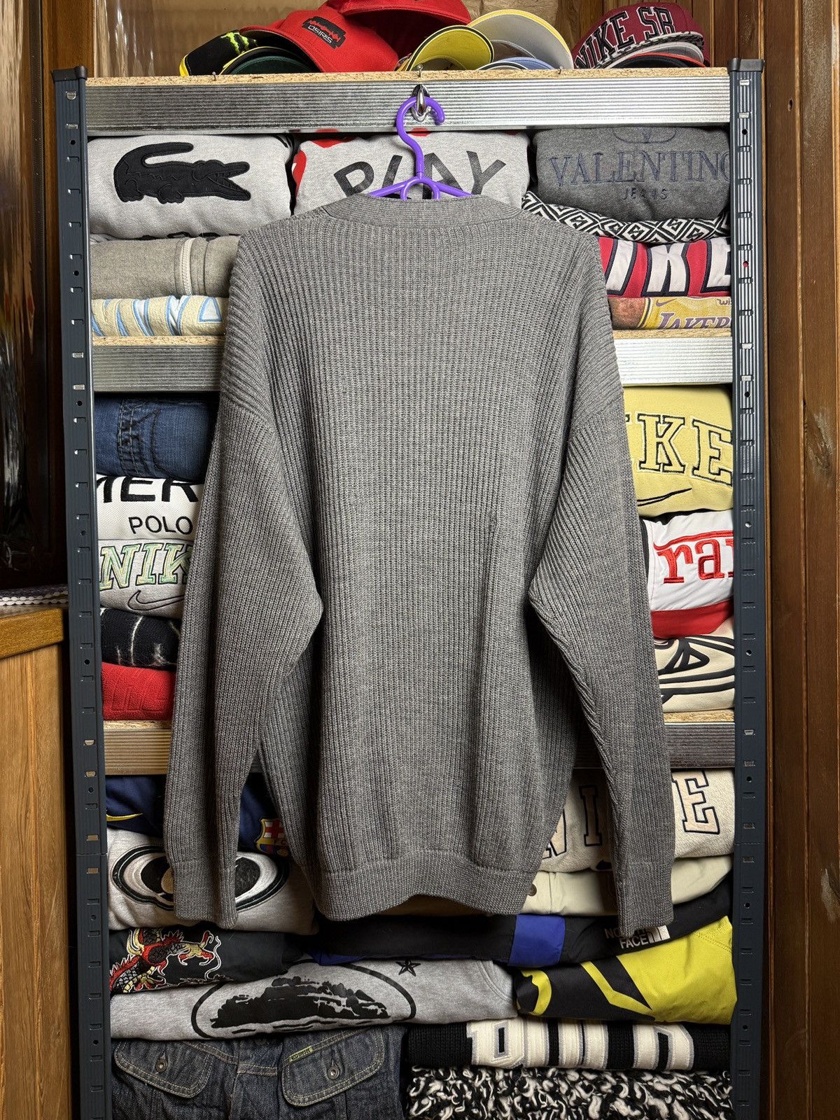 Alfred Dunhill Dunhill 100% Wool Cardigan Luxury Size US XL / EU 56 / 4 - 2 Thumbnail