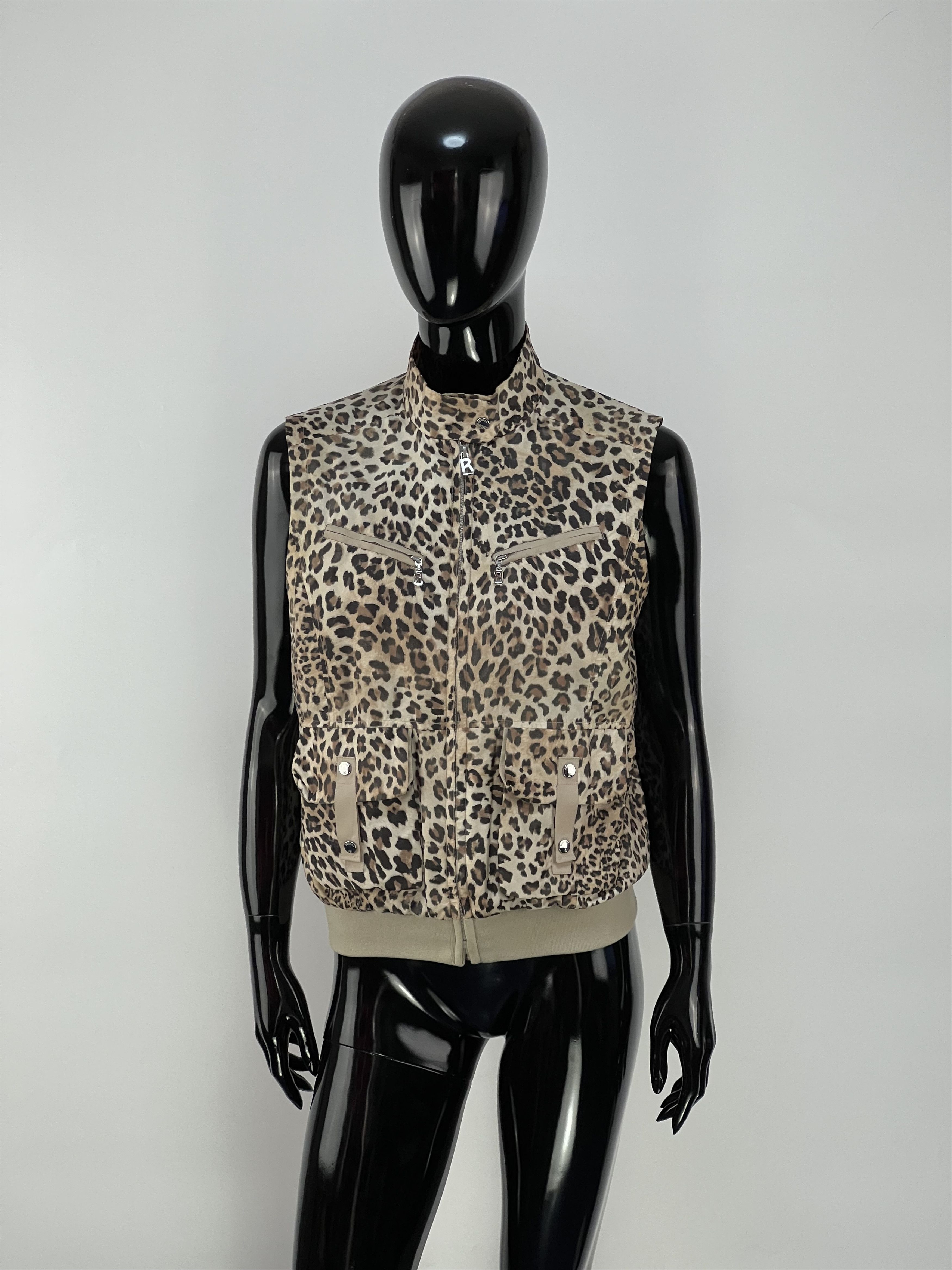 Bogner Bogner Women’s Leopard Print Full Zip Vest Size US 6 Size M / US 6-8 / IT 42-44 - 1 Thumbnail