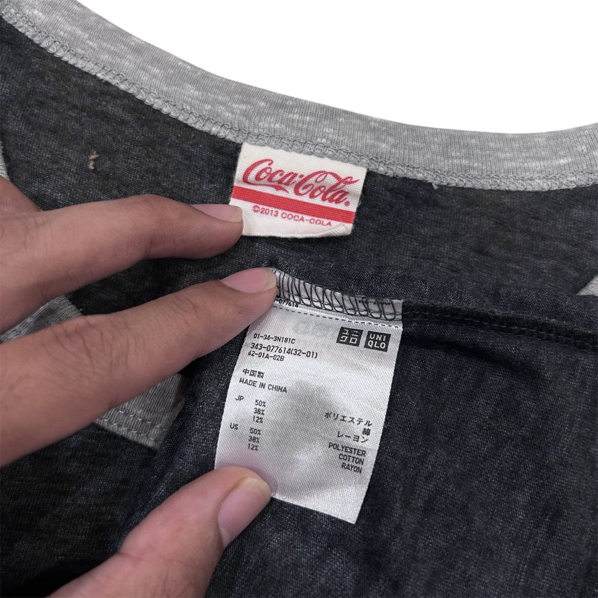 Uniqlo Coca Cola UT Coke Drink Promo Ringer Tshirt Size US XL / EU 56 / 4 - 3 Thumbnail