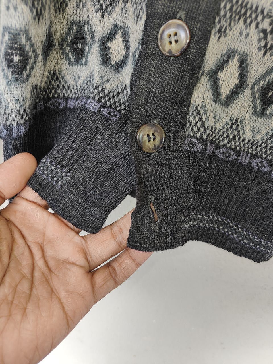 Homespun Knitwear Vintage Florence Tricot Knitted Cardigan Size US M / EU 48-50 / 2 - 5 Thumbnail