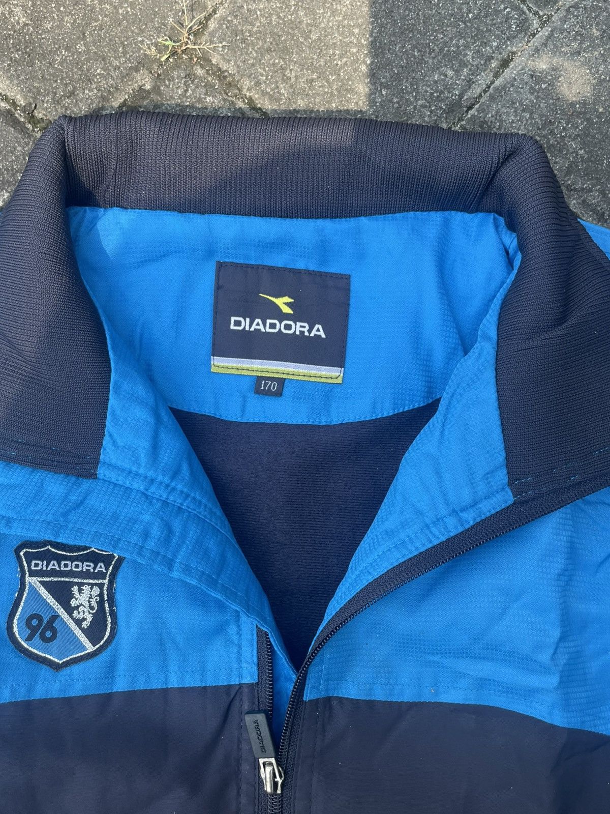 Diadora Diadora 90s Full Tracksuit - Blue Navy Retro Sportswear 1996 Size US XL / EU 56 / 4 - 3 Thumbnail