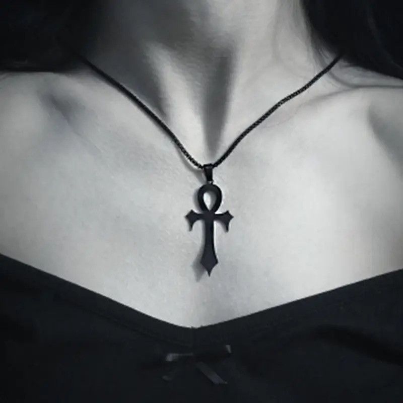 Jewelry × Vintage Goth Egyptian Cross Ankh Key of Life Necklace Size ONE SIZE - 1 Thumbnail