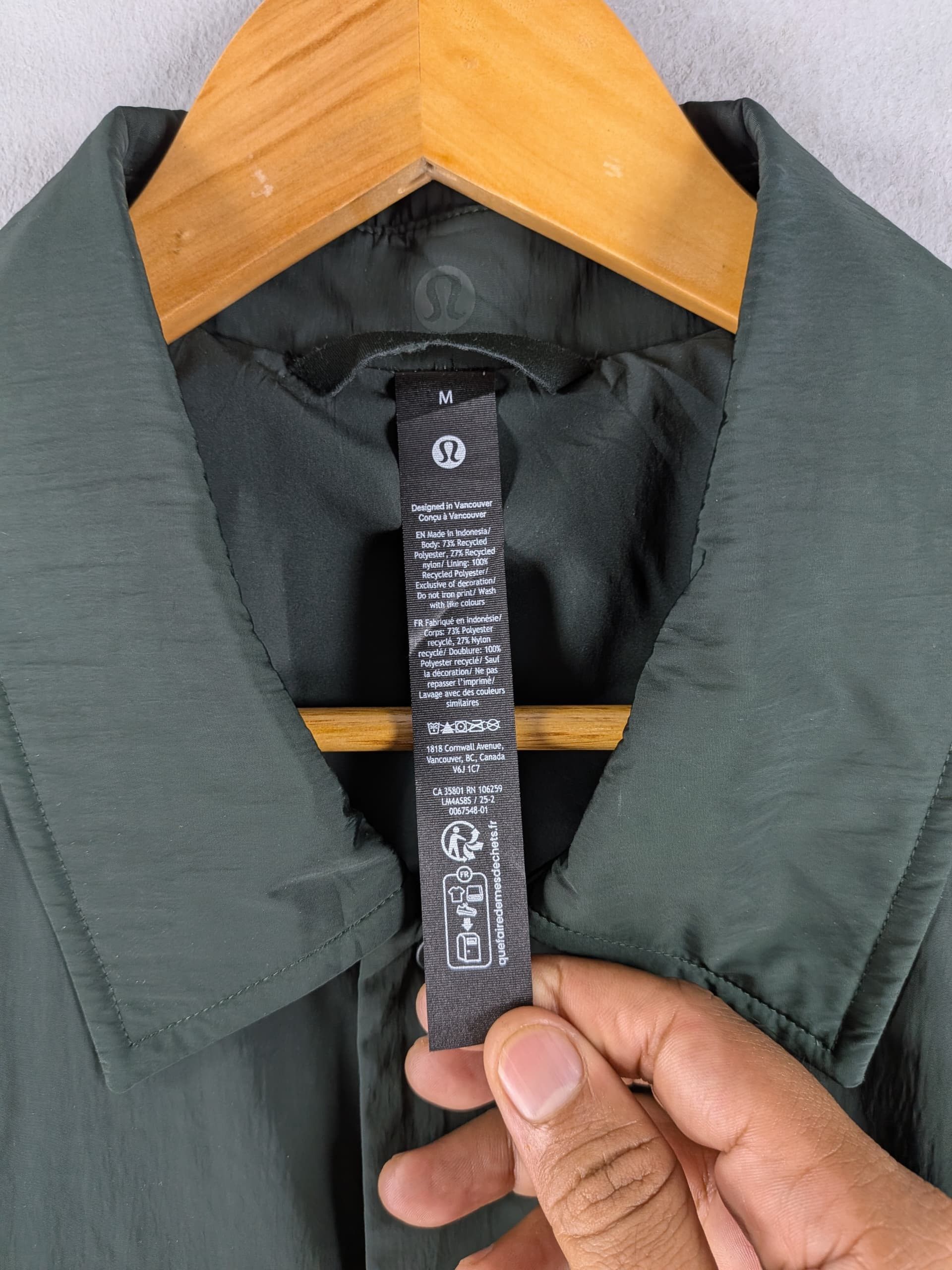 Lululemon Lululemon Athletic Club Coaches Jacket Rainforest Green Size US M / EU 48-50 / 2 - 9 Thumbnail