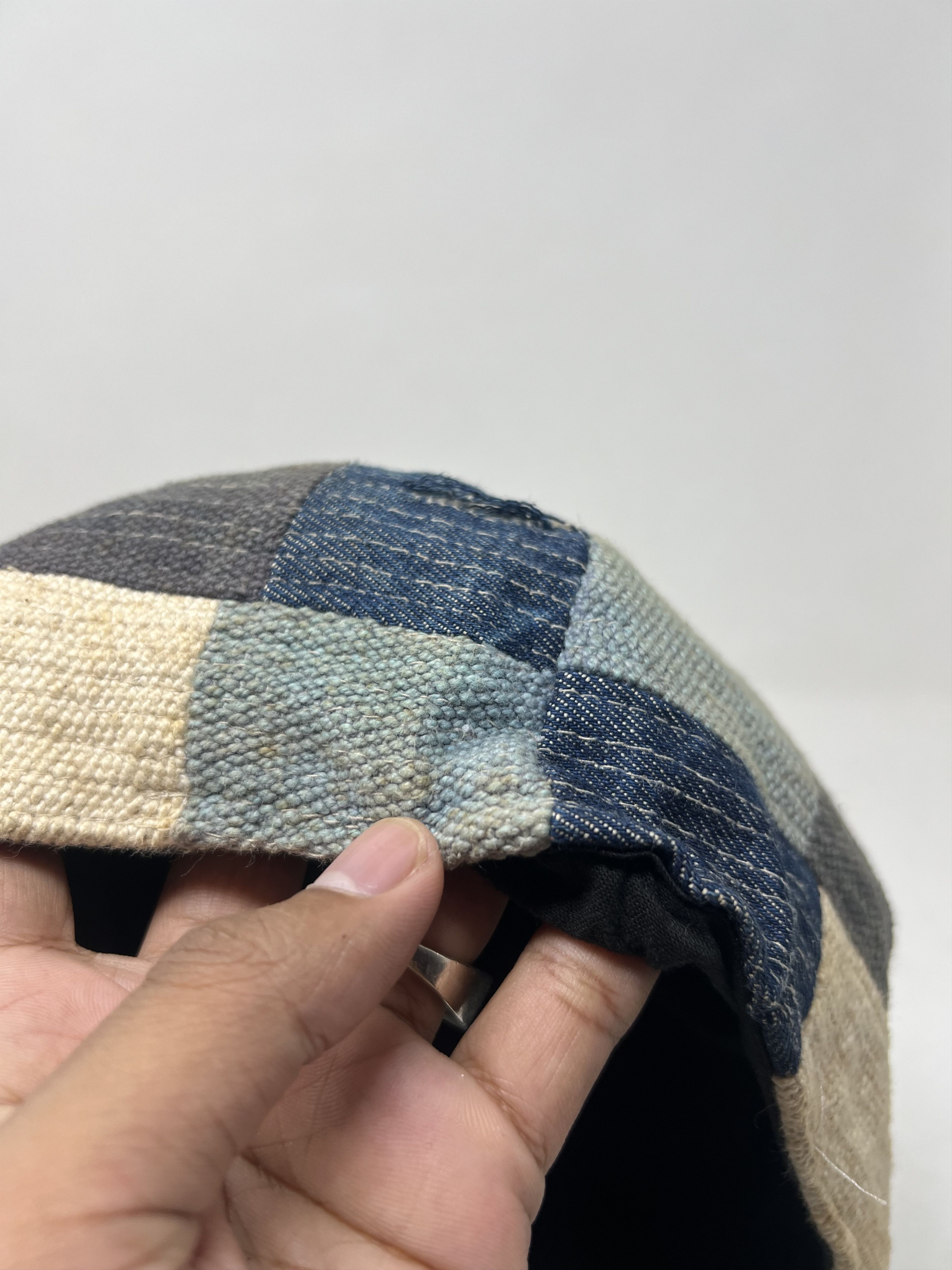 Japanese Brand Patchwork Indigo Sashiko Hat Size ONE SIZE - 15 Thumbnail