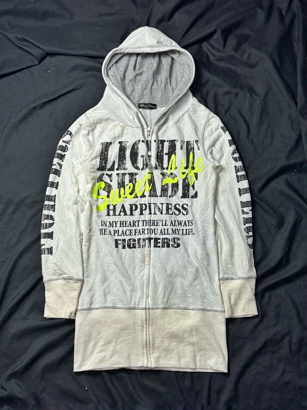 20471120 × Hysteric Glamour × Japanese Brand Japanese Poem Light Shade Hoodie Blue Gtrive Size M / US 6-8 / IT 42-44 - 1 Thumbnail