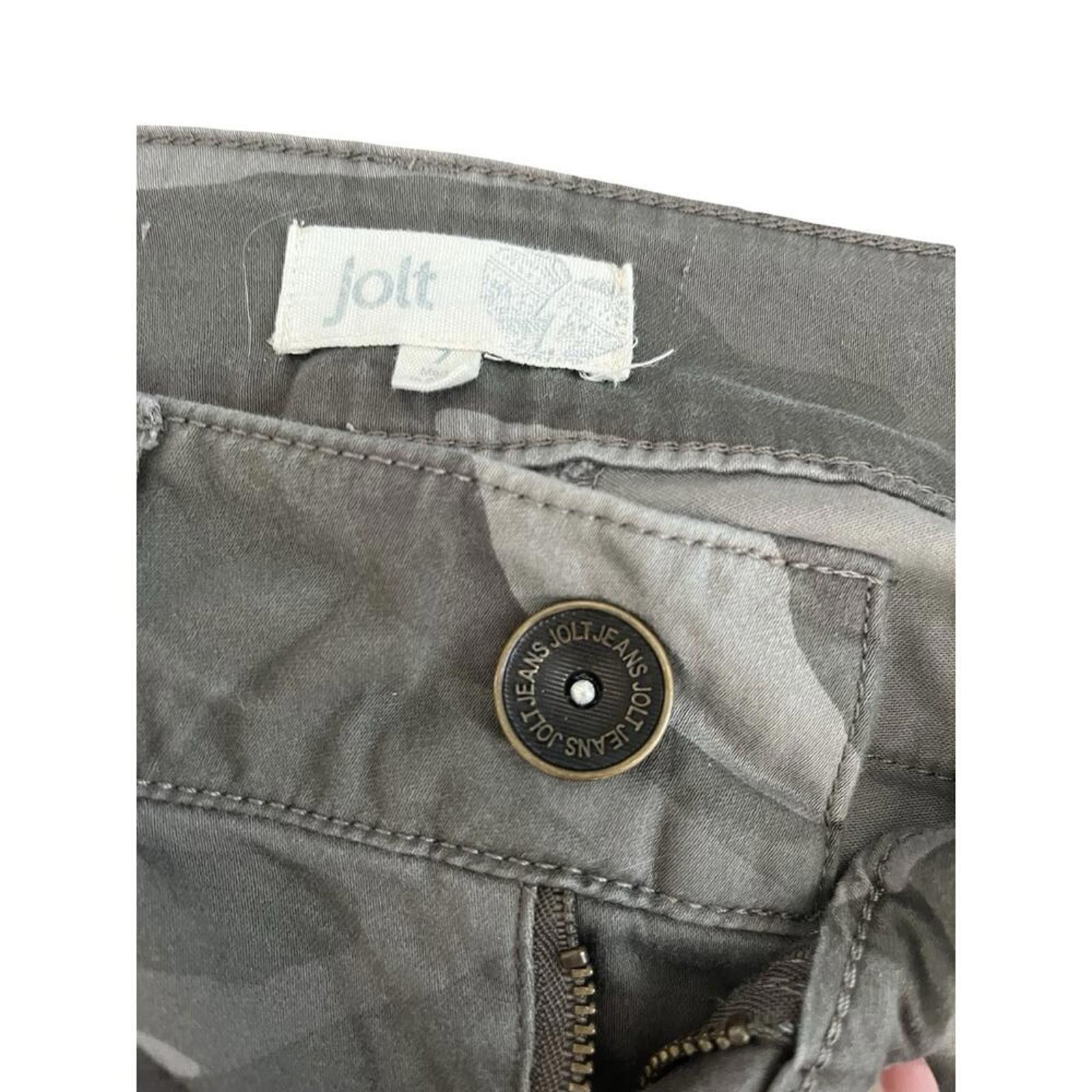 Other Jolt Cropped Cargo Gray Camo Pants 7 Size 27" / US 4 / IT 40 - 6 Thumbnail