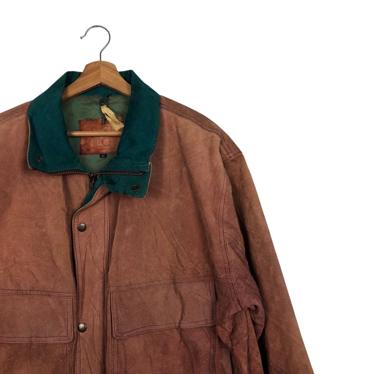 Japanese Brand × Vintage 📌Vintage Biker Leather Jacket Mack Lot Issey Miyake Size US L / EU 52-54 / 3 - 7 Thumbnail