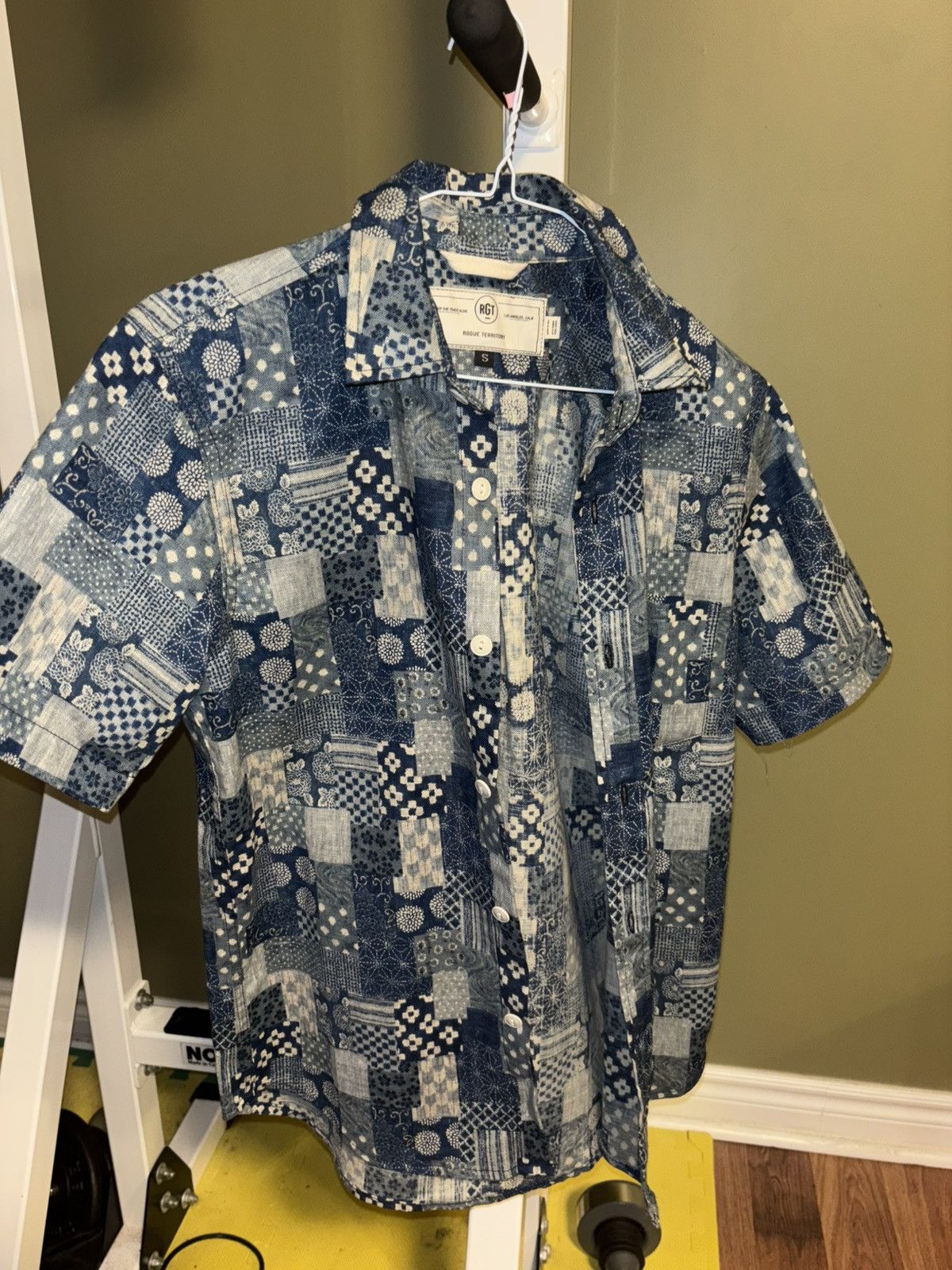 Rogue Territory Rogue Territory - Blue Bandana Button Up Shirt Size US S / EU 44-46 / 1 - 1 Thumbnail