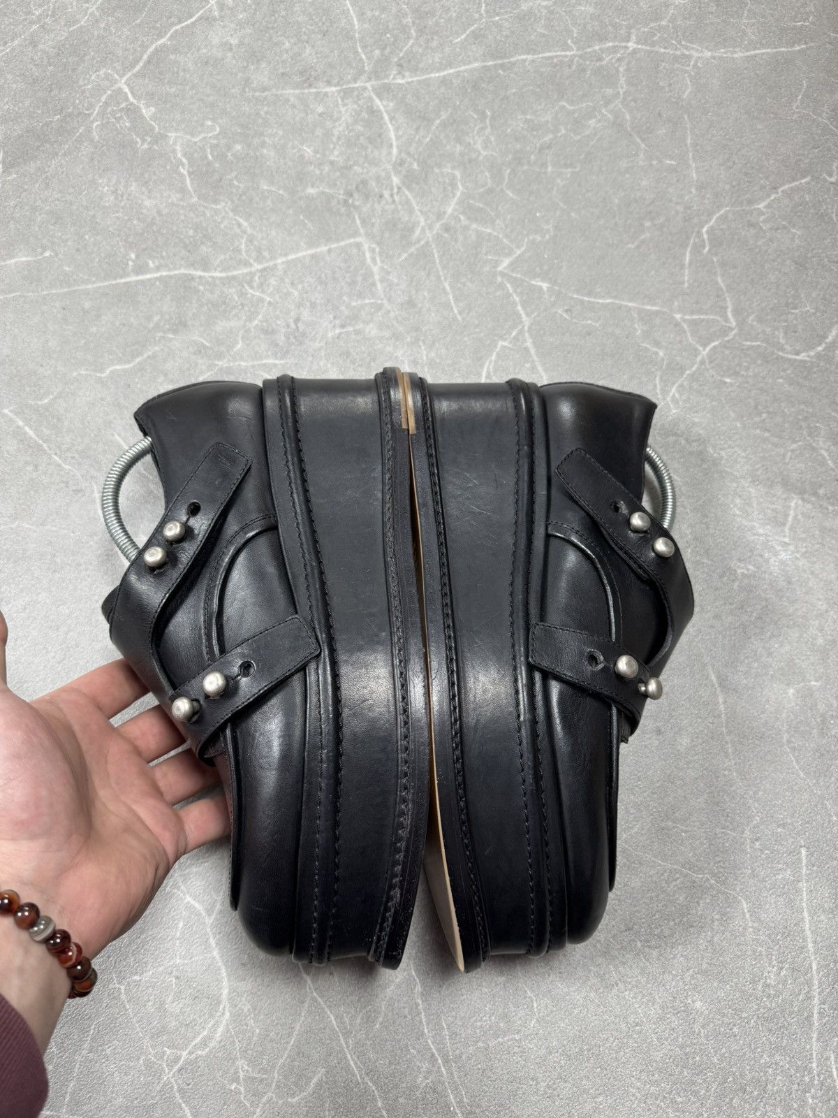 Maison Margiela Maison Margiela Rare Platforms Black Leather Fastener Size US 9 / IT 39 - 7 Thumbnail