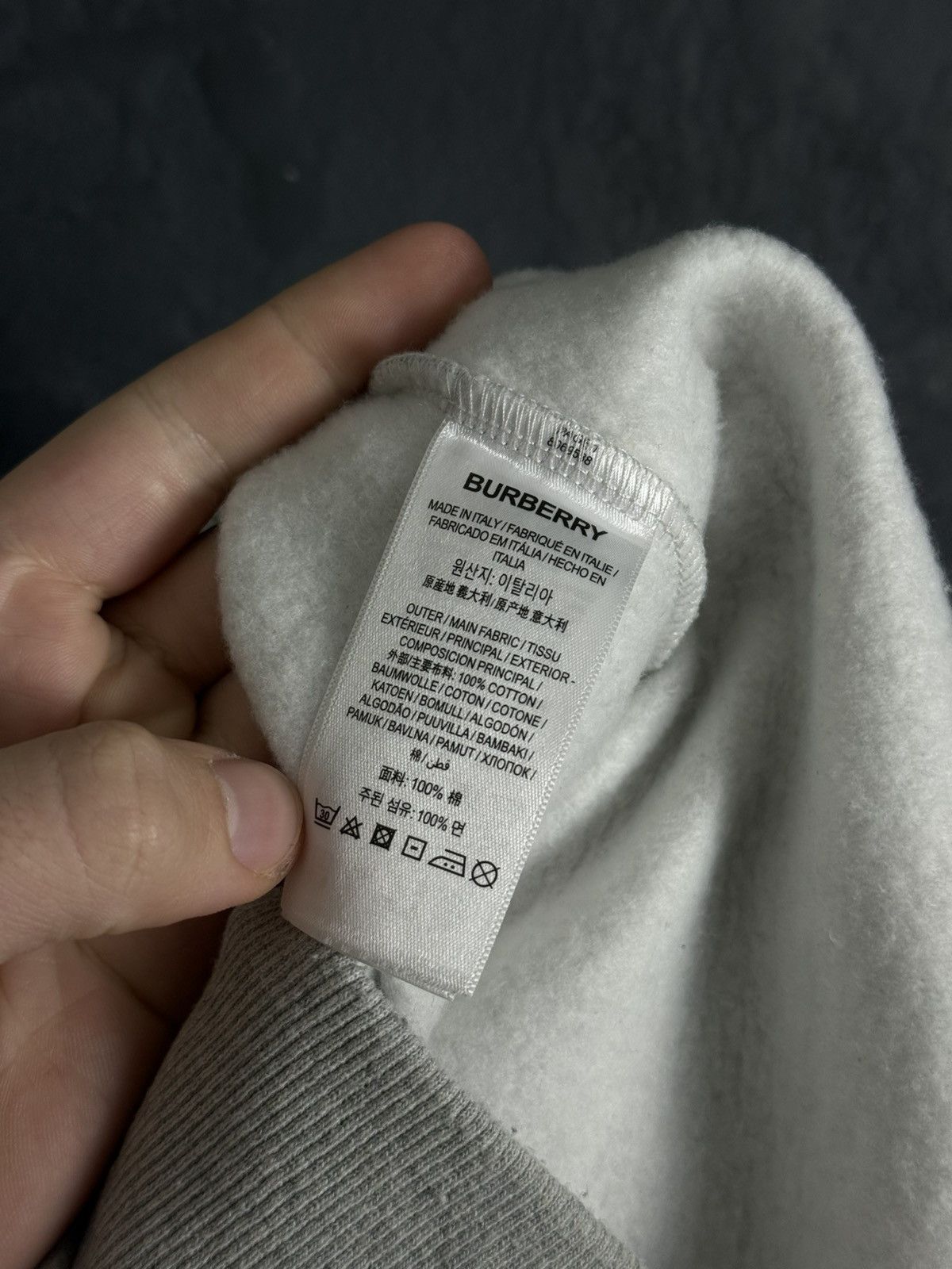 Burberry Burberry Women's Grey Zip Up Hoodie Sweatshirt Size M / US 6-8 / IT 42-44 - 14 Thumbnail