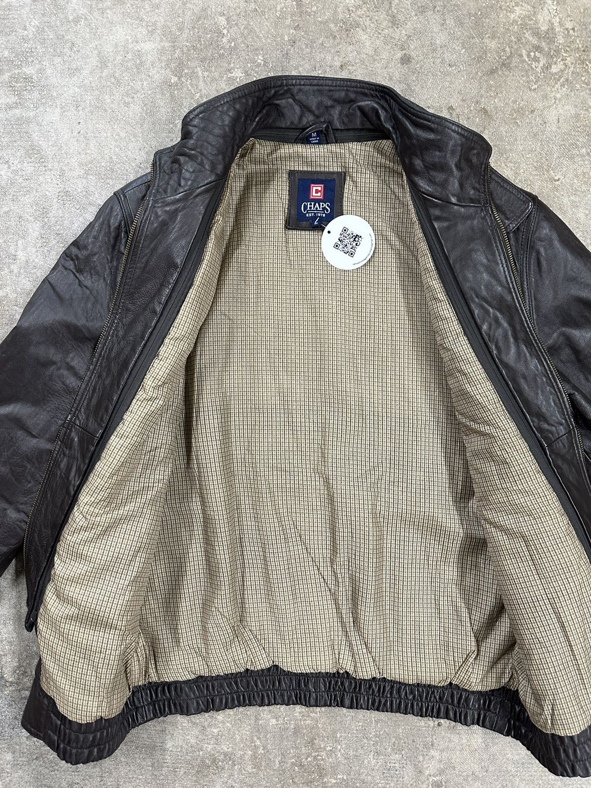 Chaps Ralph Lauren Vintage 90s Chaps Ralph Lauren Brown Leather Jacket Size US M / EU 48-50 / 2 - 10 Thumbnail