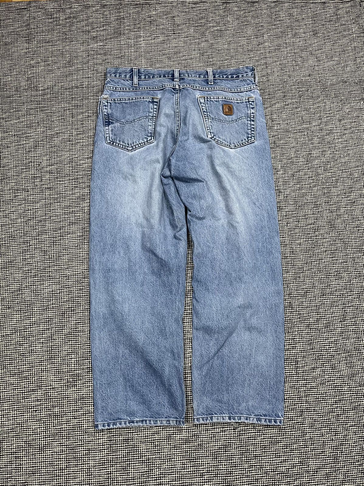 Carhartt × Vintage light blue 90s vintage carhartt baggy jeans skate workwear Size US 36 / EU 52 - 2 Thumbnail